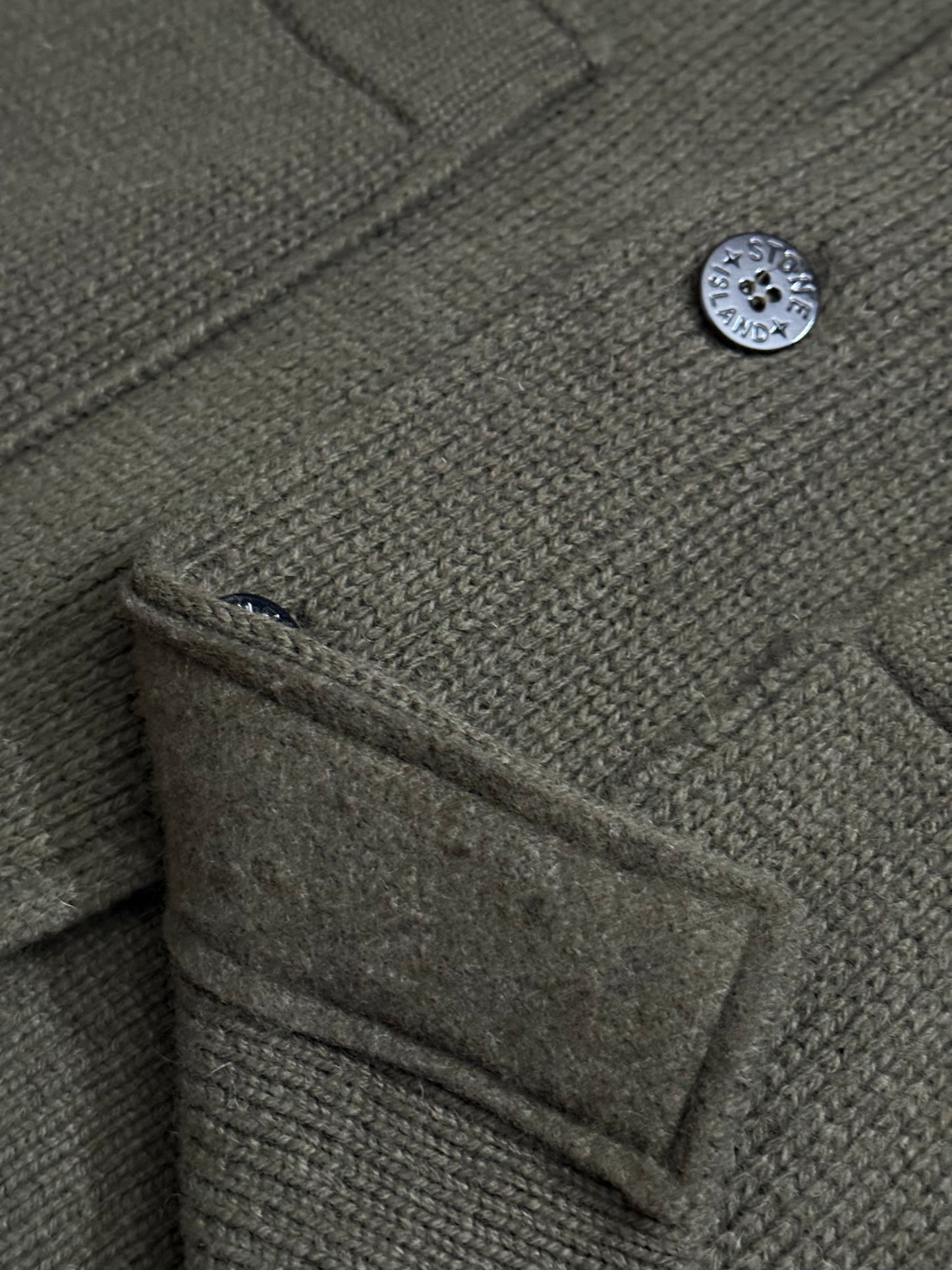 Stone Island 100% wool green jacket - L