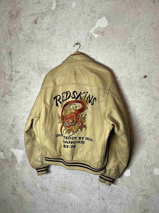 Redskins vintage Hue Da Nang dragon leather jacket - L