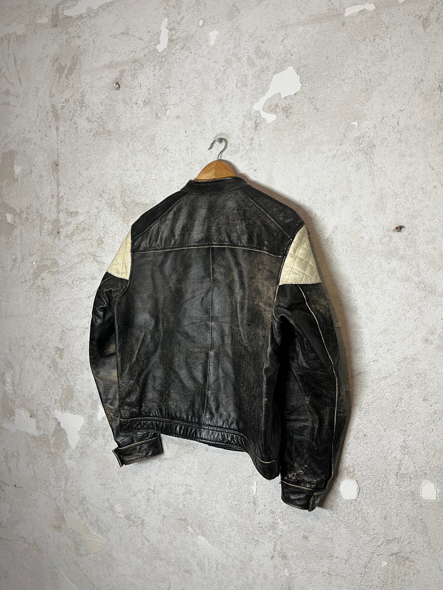 Redskins vintage leather motor jacket - L