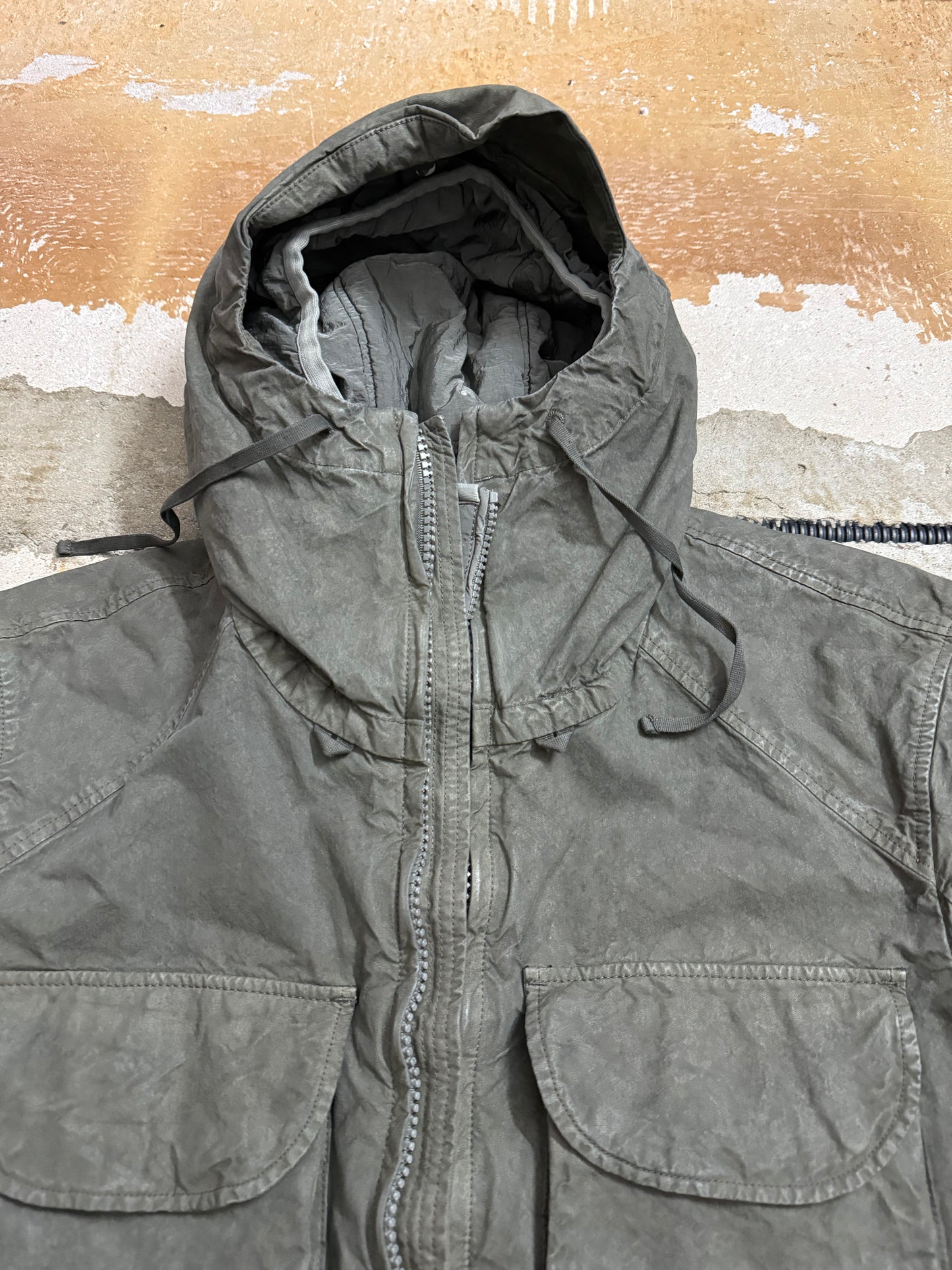 CP Company Ba-Tic Halley Stevensons waxed cotton 2-in-1 winter jacket - S