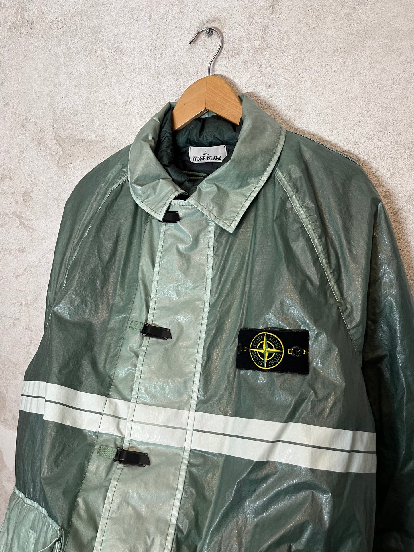 Stone Island 40th anniversary 82/22 2-in-1 rope lining winter jacket - L