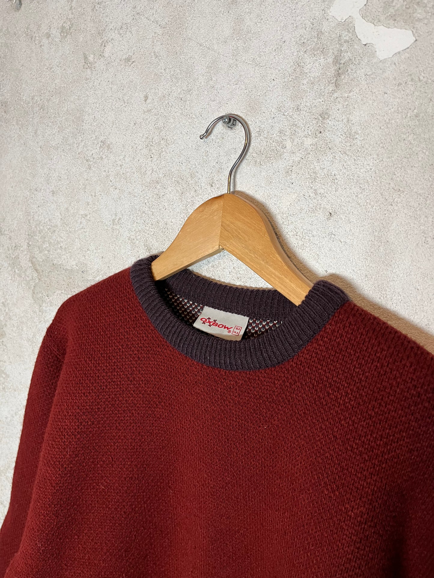 Oxbow vintage heavy knit ski sweatshirt - S