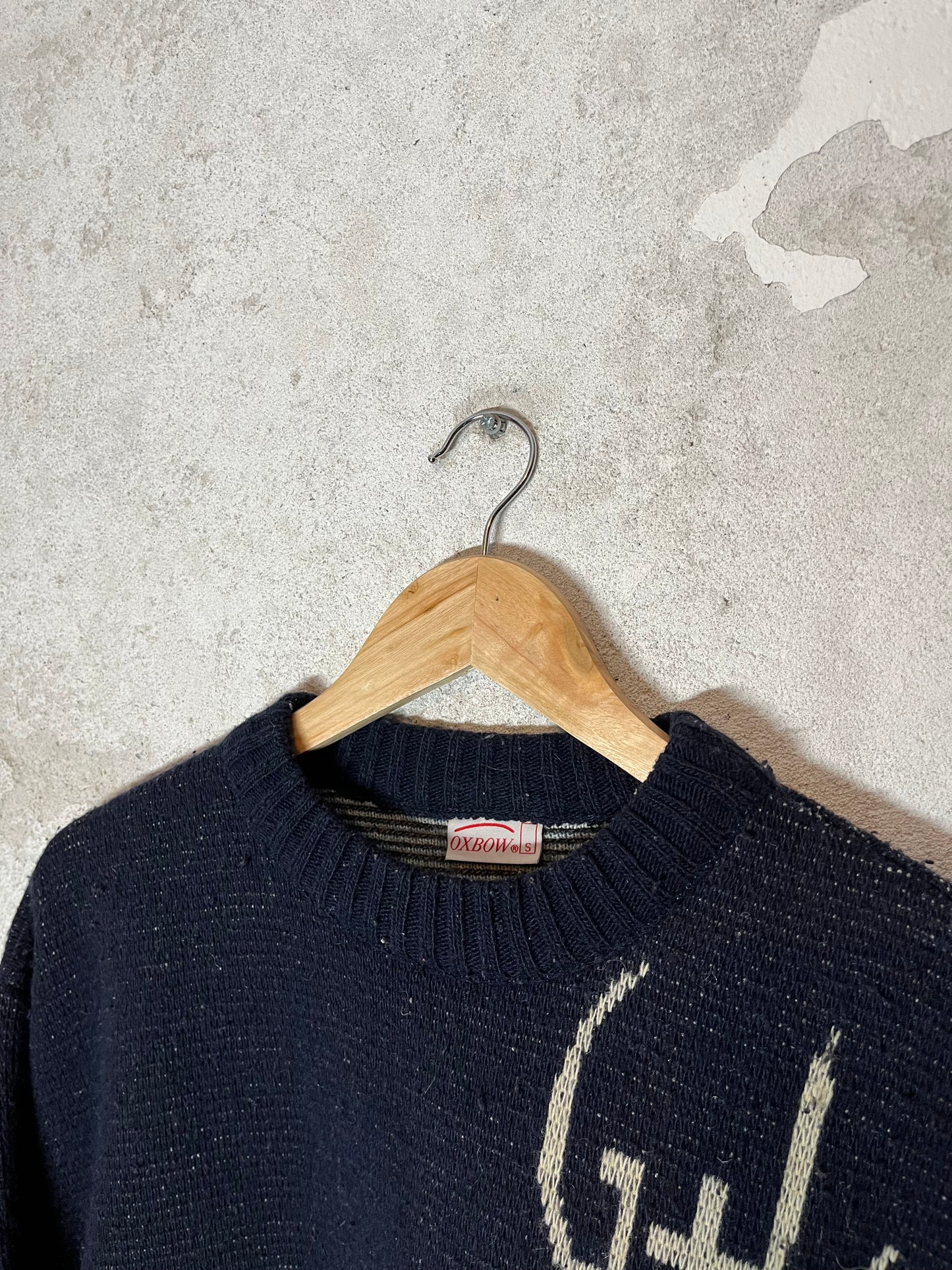 Oxbow vintage heavy knit ski snowboard sweater - S