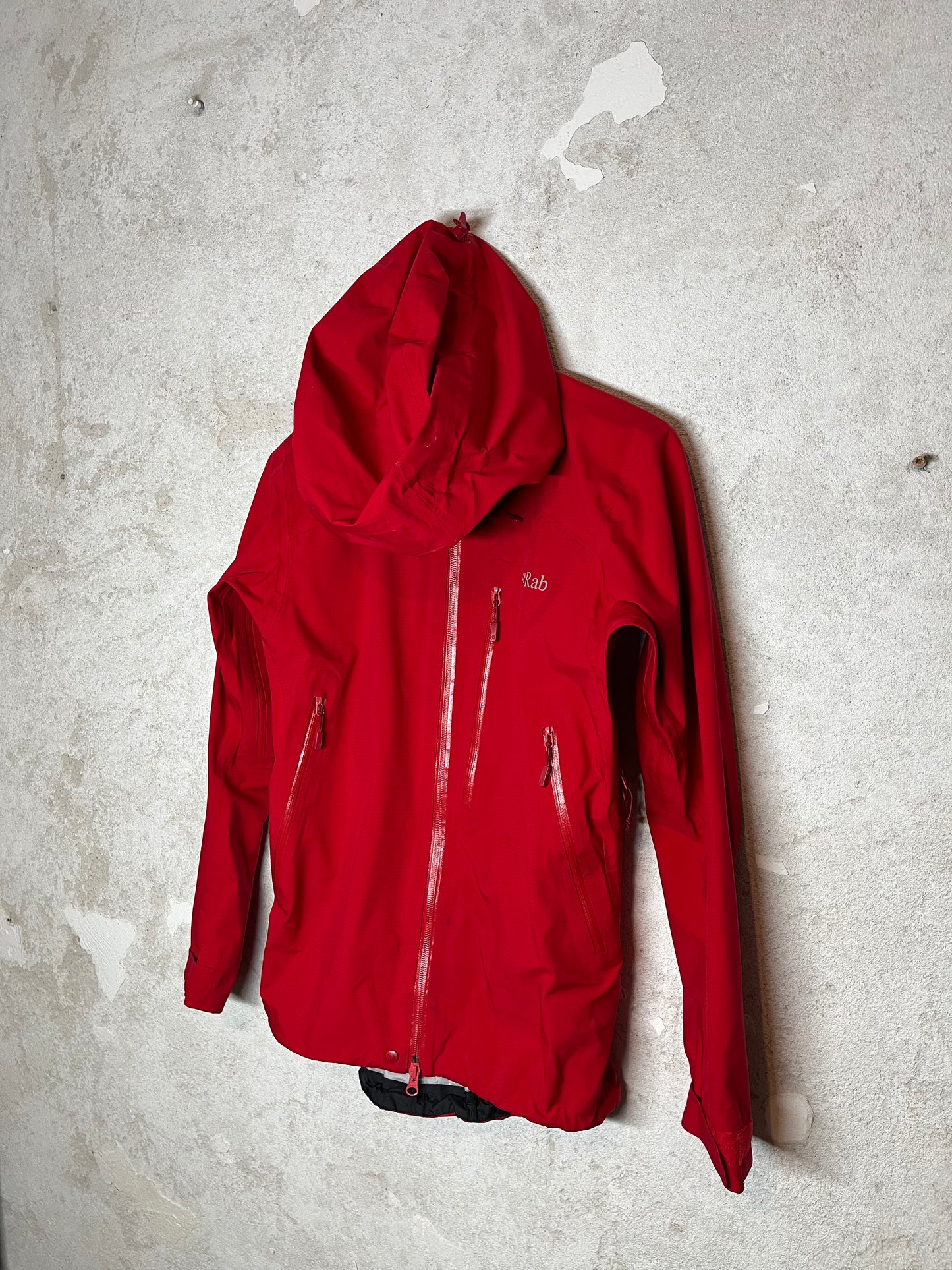 Rab raincoat jacket red - S