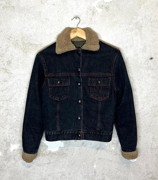 Dolce & Gabbana 2000s sherpa denim jacket - S