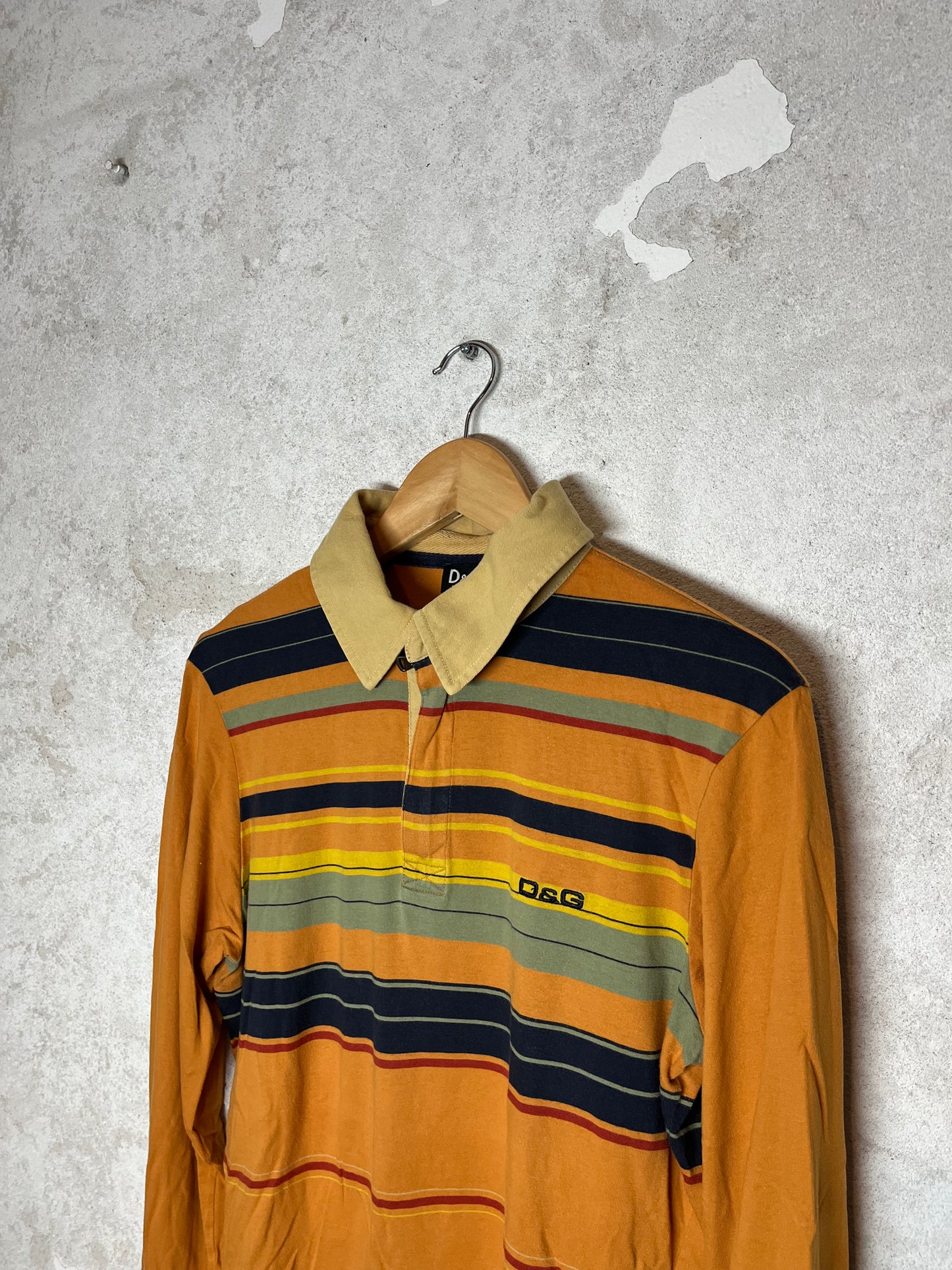 Dolce & Gabanna longsleeve vintage polo shirt - M