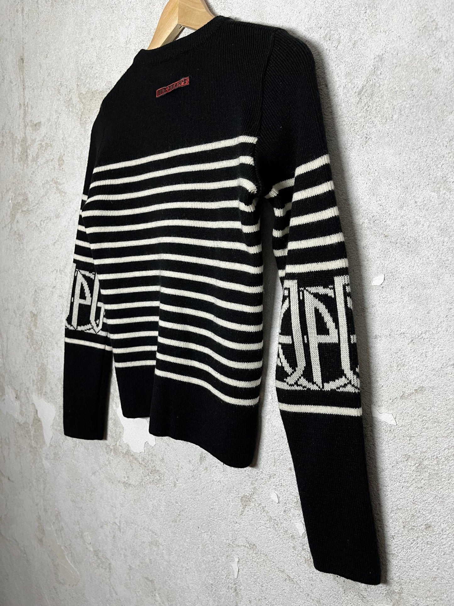 Jean Paul Gaultier striped knit sweater - M