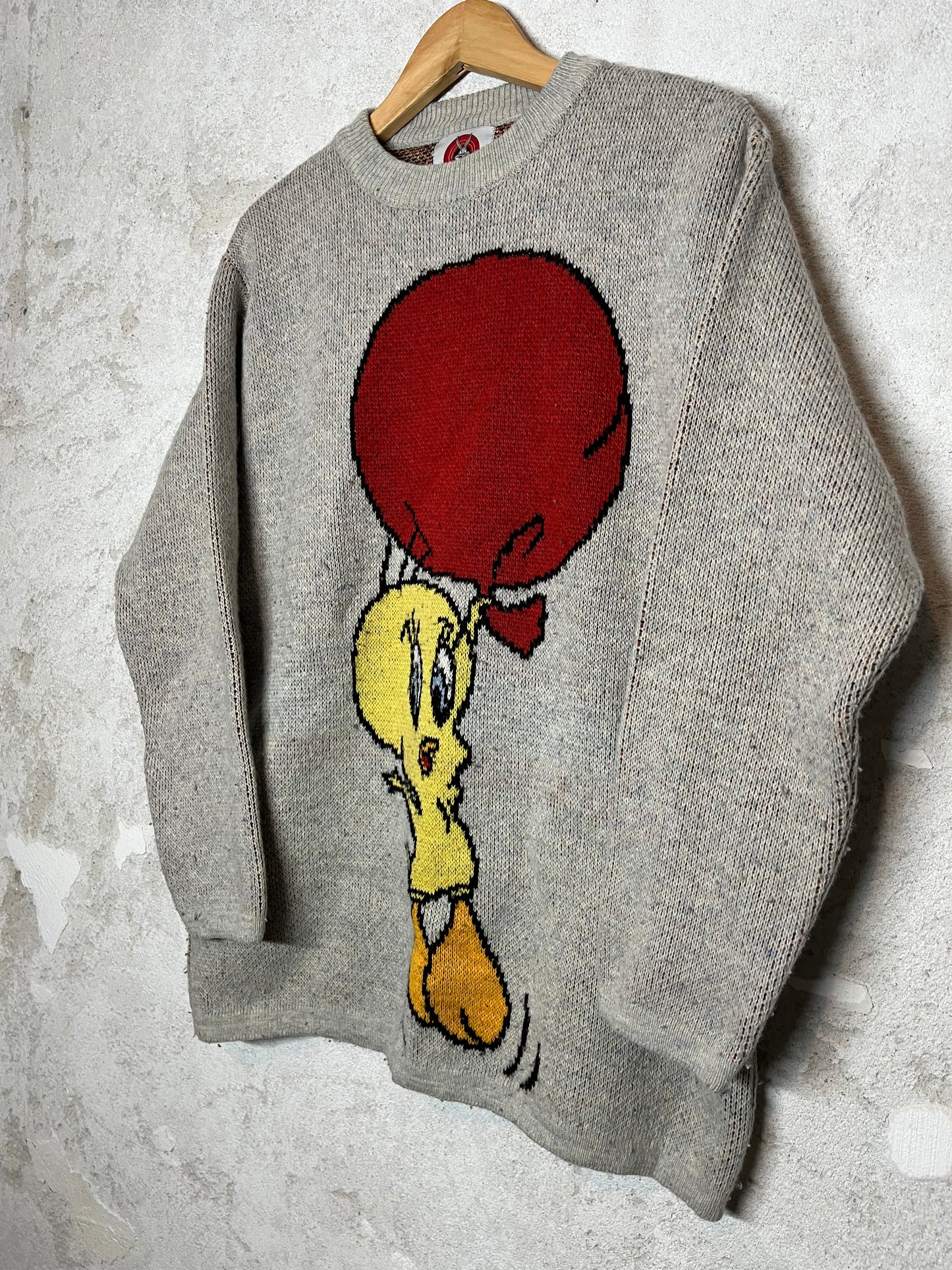 Looney Tunes Titi ski snowboard wool knit sweatshirt