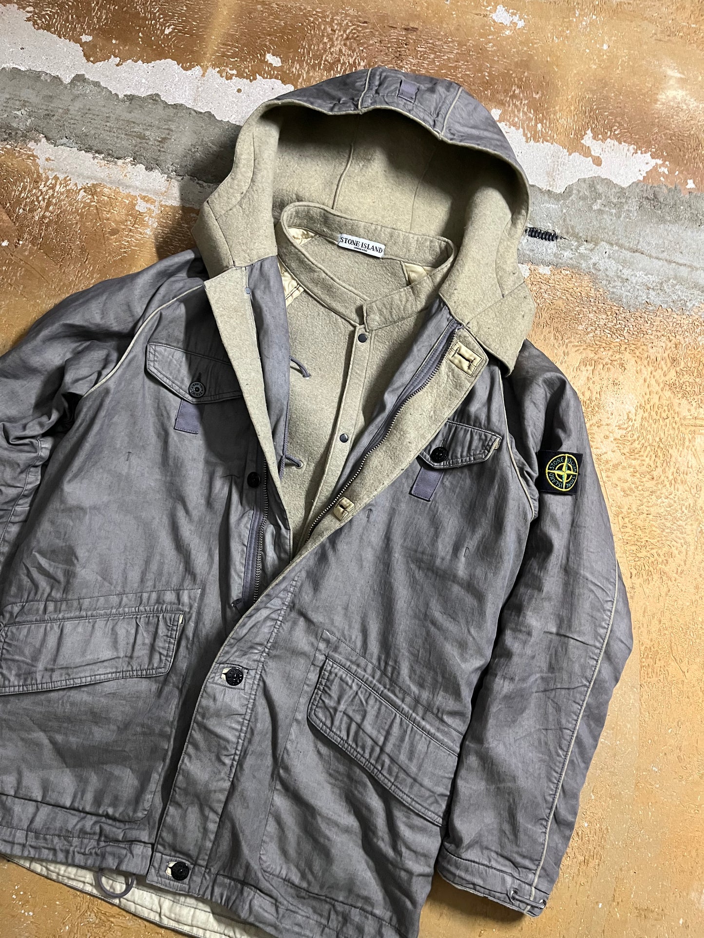 Stone Island 2005 Lino Flax Dutch Rope lining jacket - L