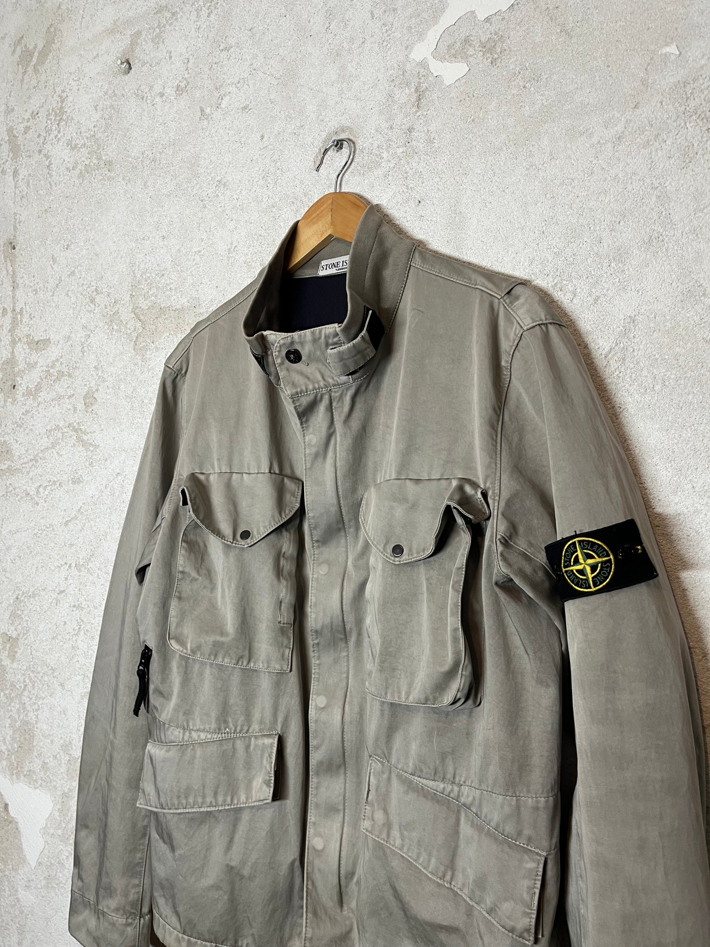 Stone Island multipocket field jacket special material - L