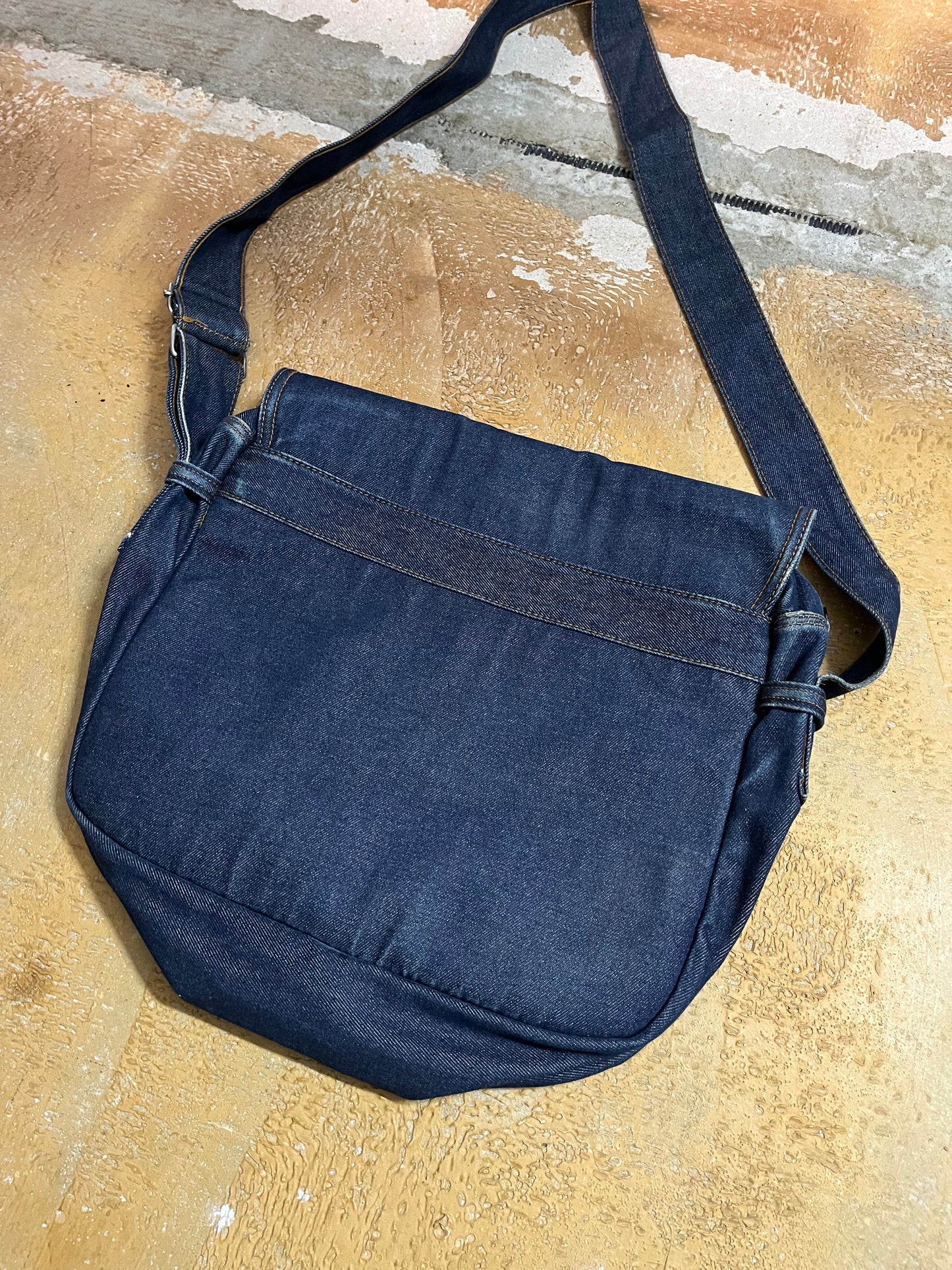 Evisu vintage japanese denim shoulder bag