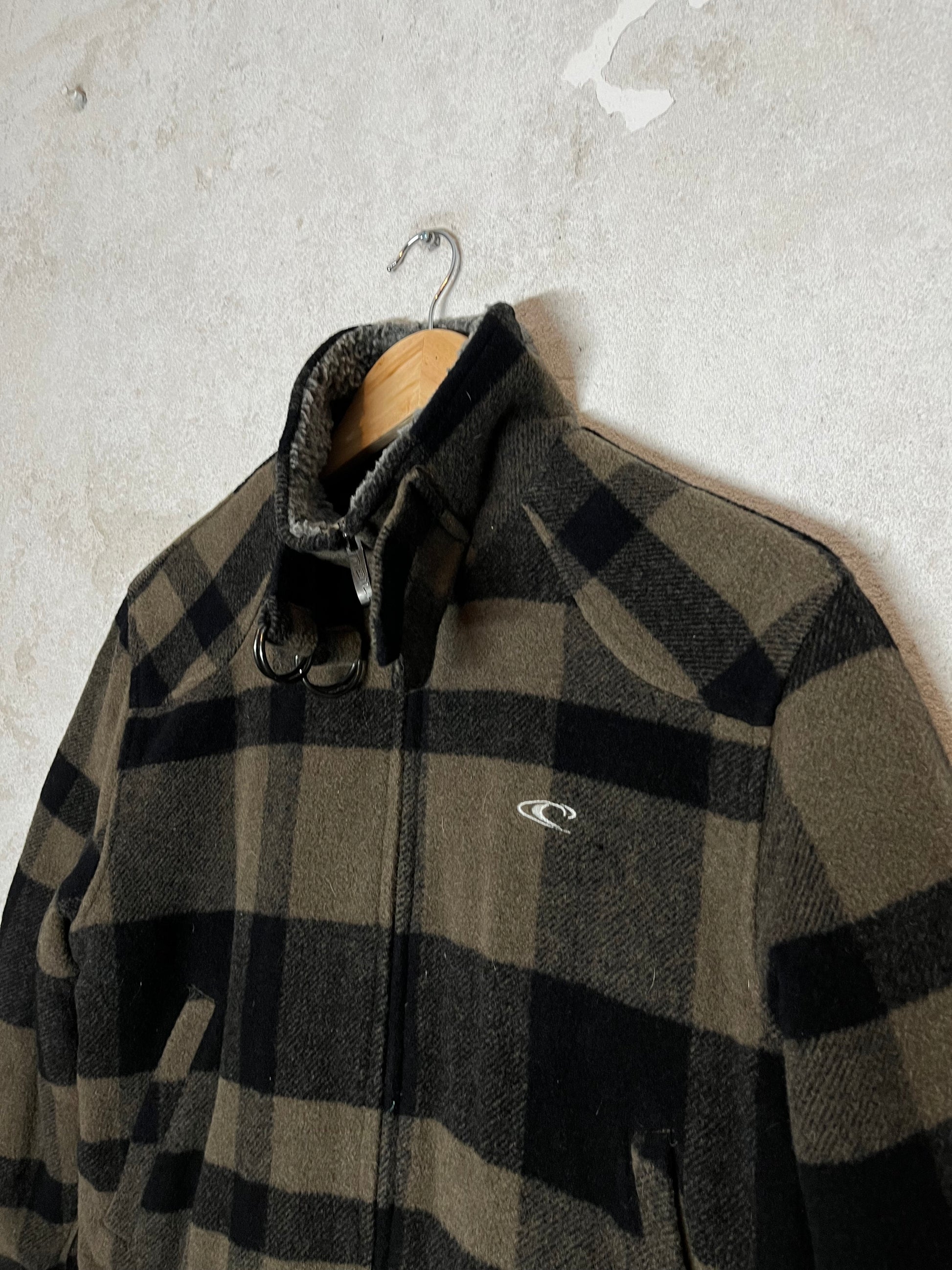 O'neill checkered fleece 90s 2000s y2k jacket 