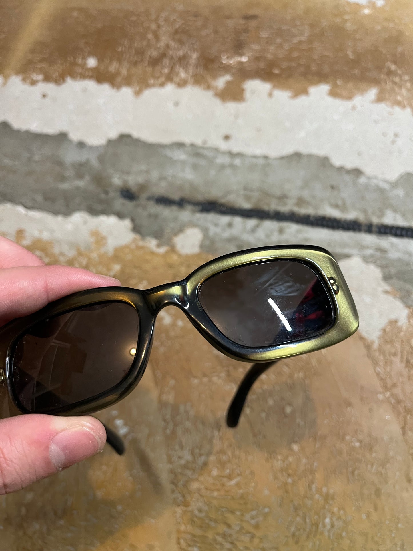 Gucci Green Vintage Sunglasses