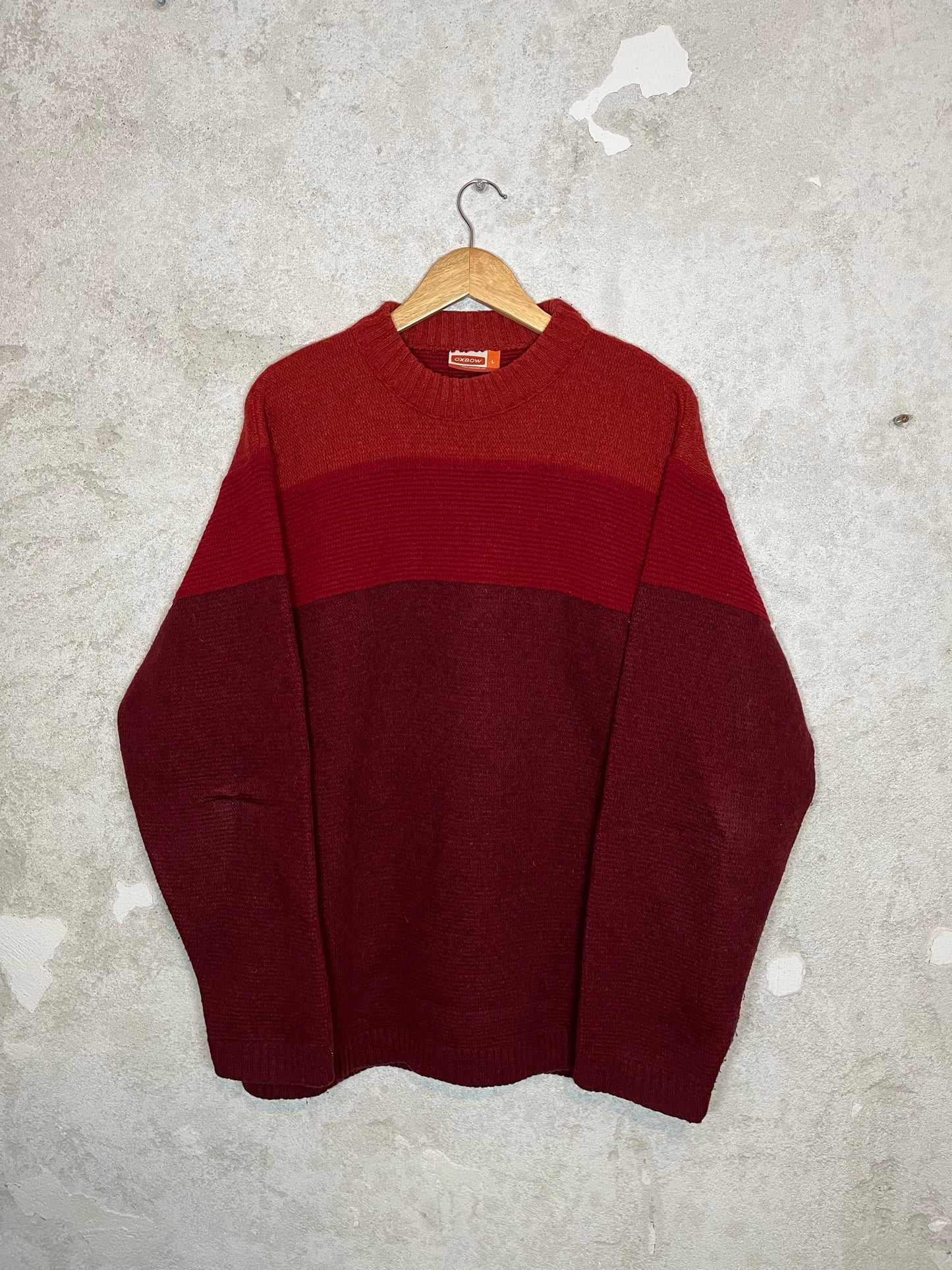 Oxbow ski snowboard heavy knit sweater - L