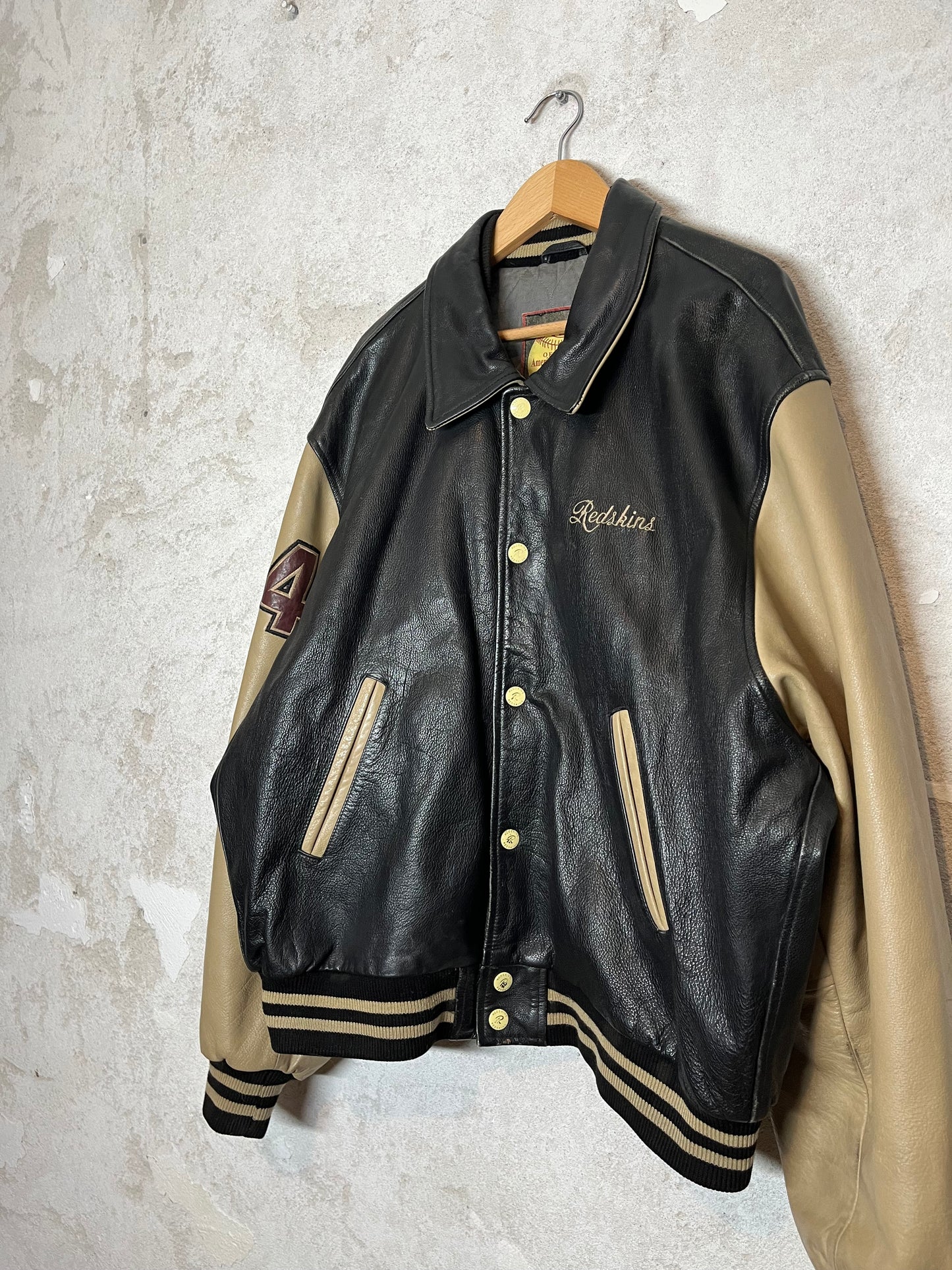 Redskins vintage leather jacket - XL