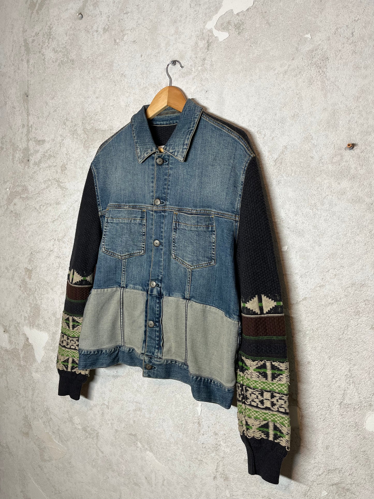 Maison Martin Margiela MM6 Indigo Knit denim jacket - M