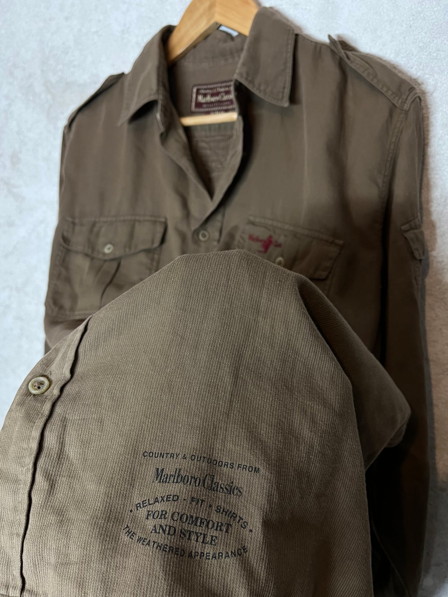 Marlboro classics corduroy overshirt - M