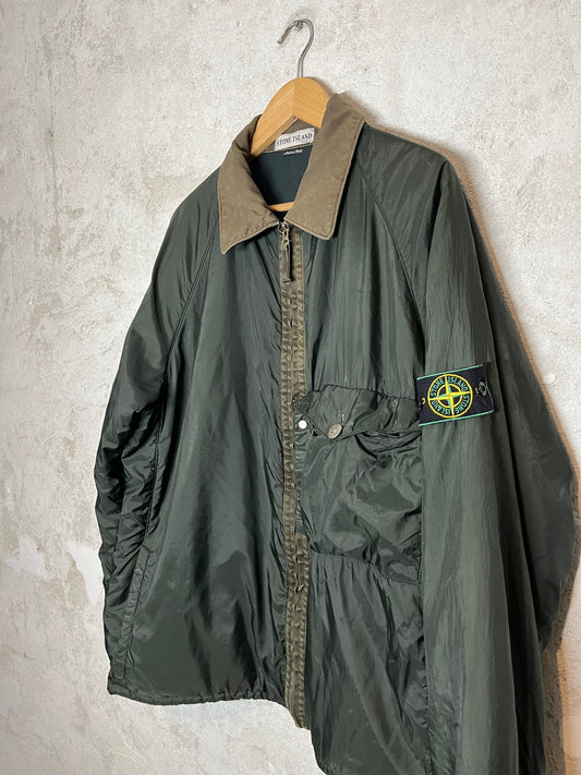 Stone Island vintage 2000 fleece lined jacket - XXL