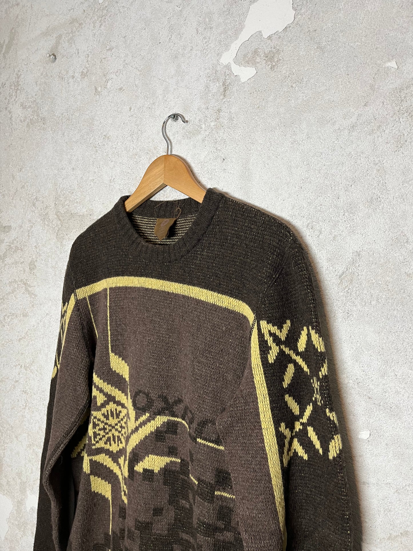 Oxbow heavy knit ski snowboard sweater - L