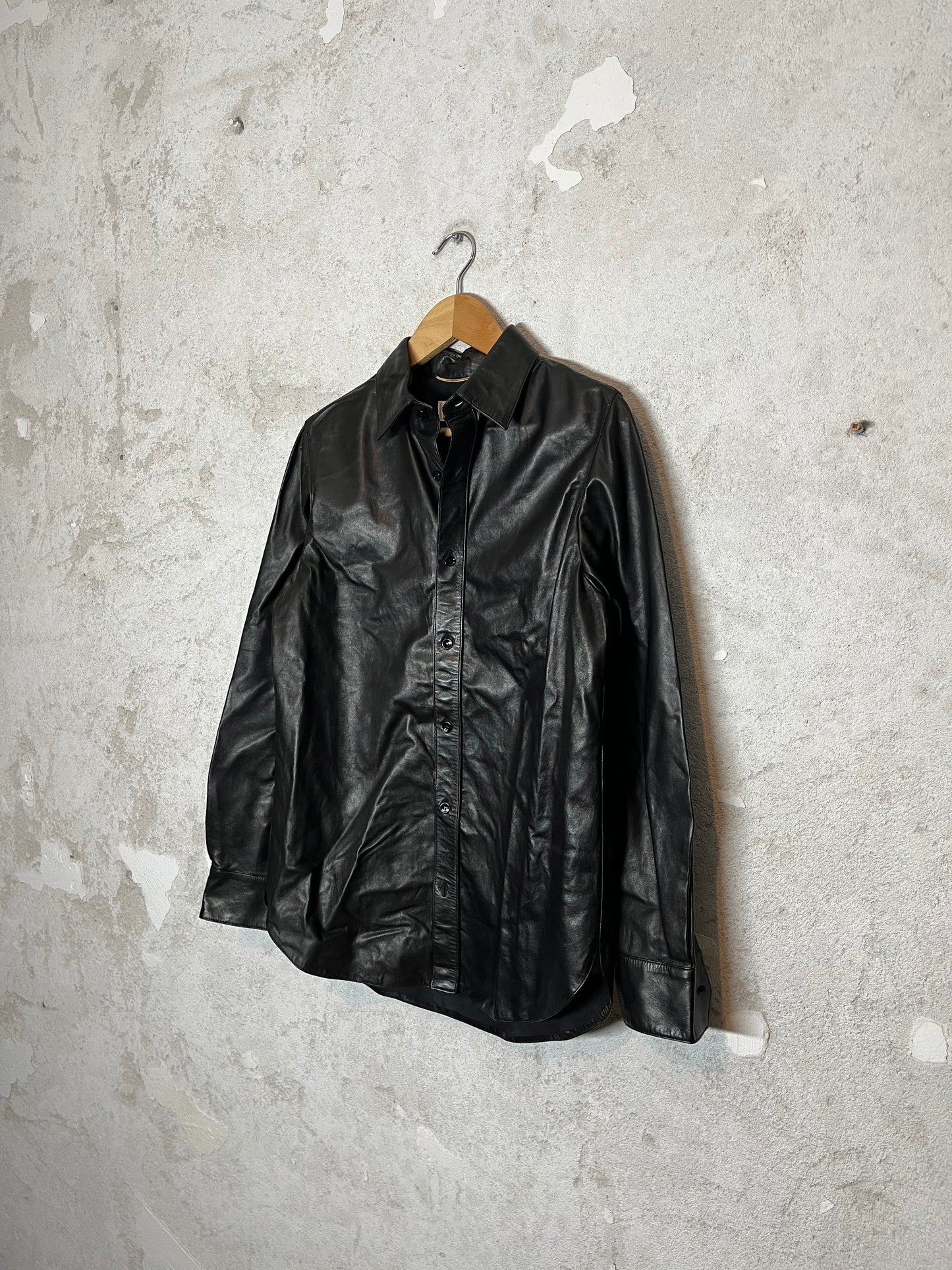 Saint Laurent Lamb Leather overshirt - S