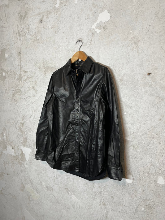 Saint Laurent Lamb Leather overshirt - S