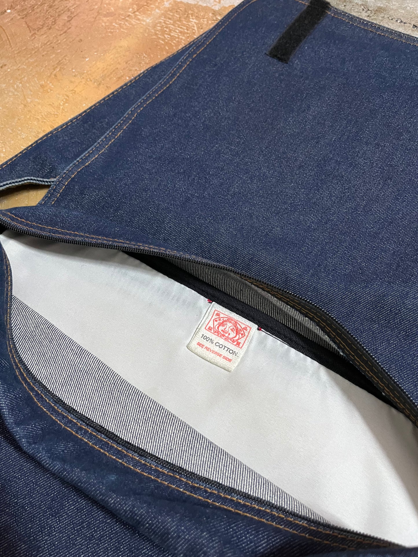 Evisu vintage japanese denim shoulder bag