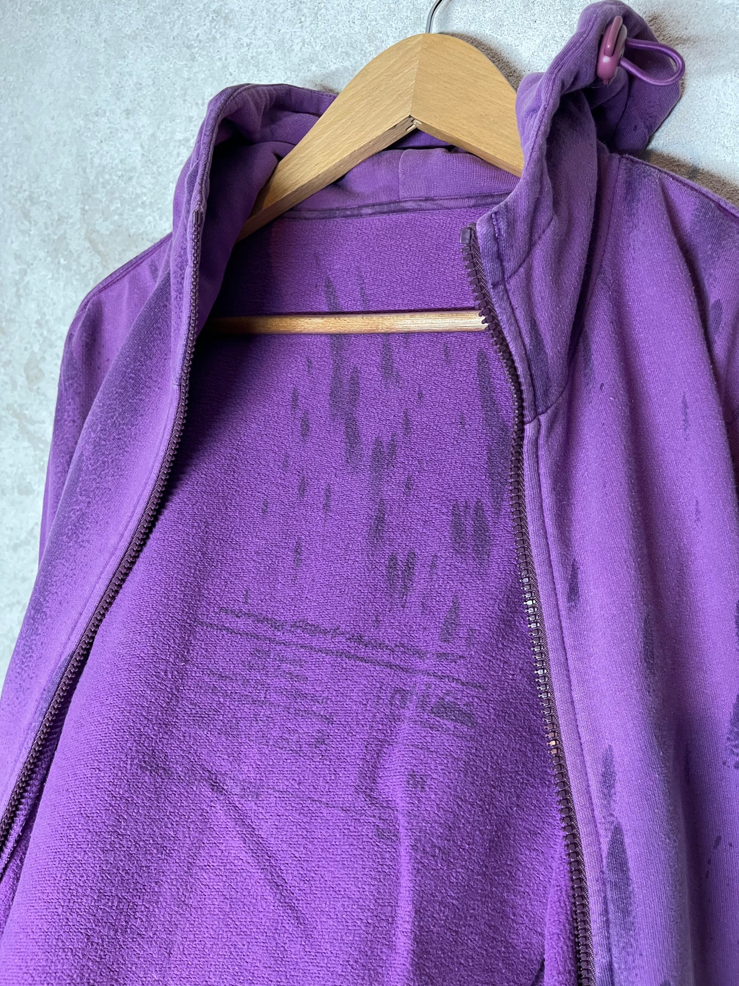 Maharishi x Futura purple rain hooded vest sweater - M