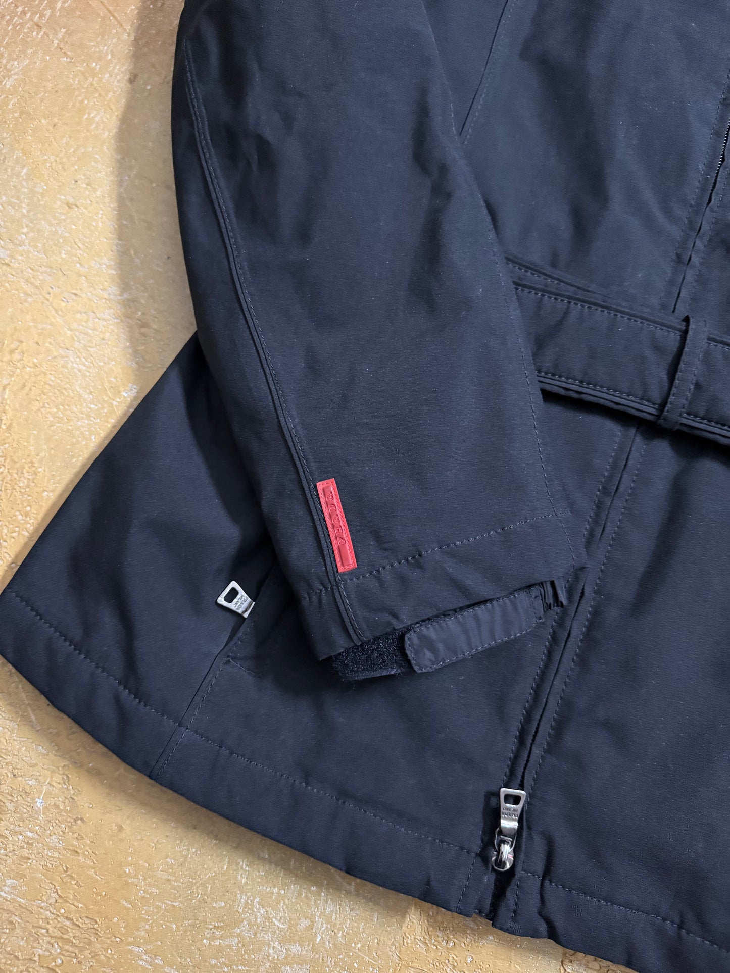 Prada vintage trenchcoat padded down jacket - S