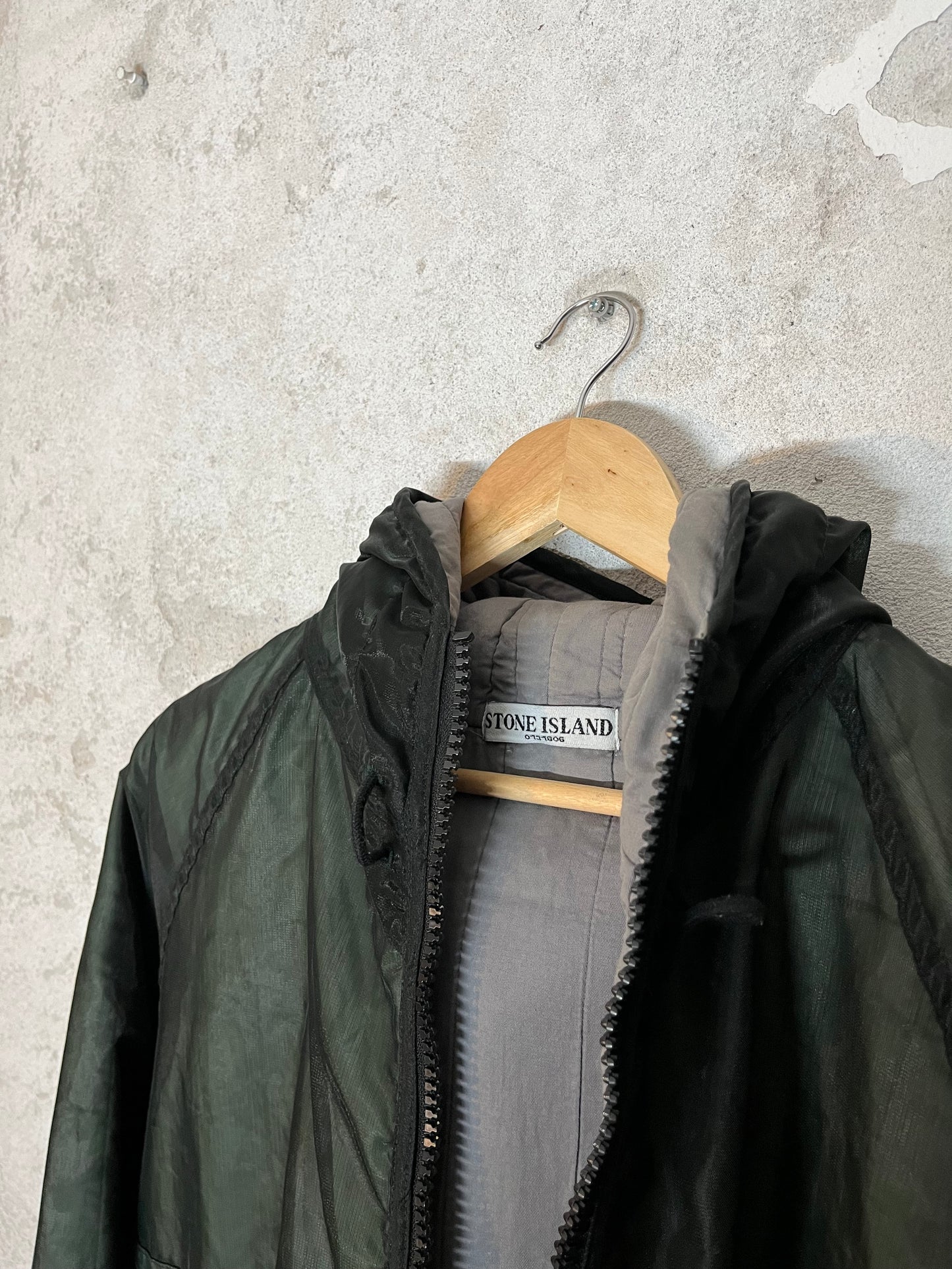 Stone Island Monofilament SS’03 vintage jacket green - L