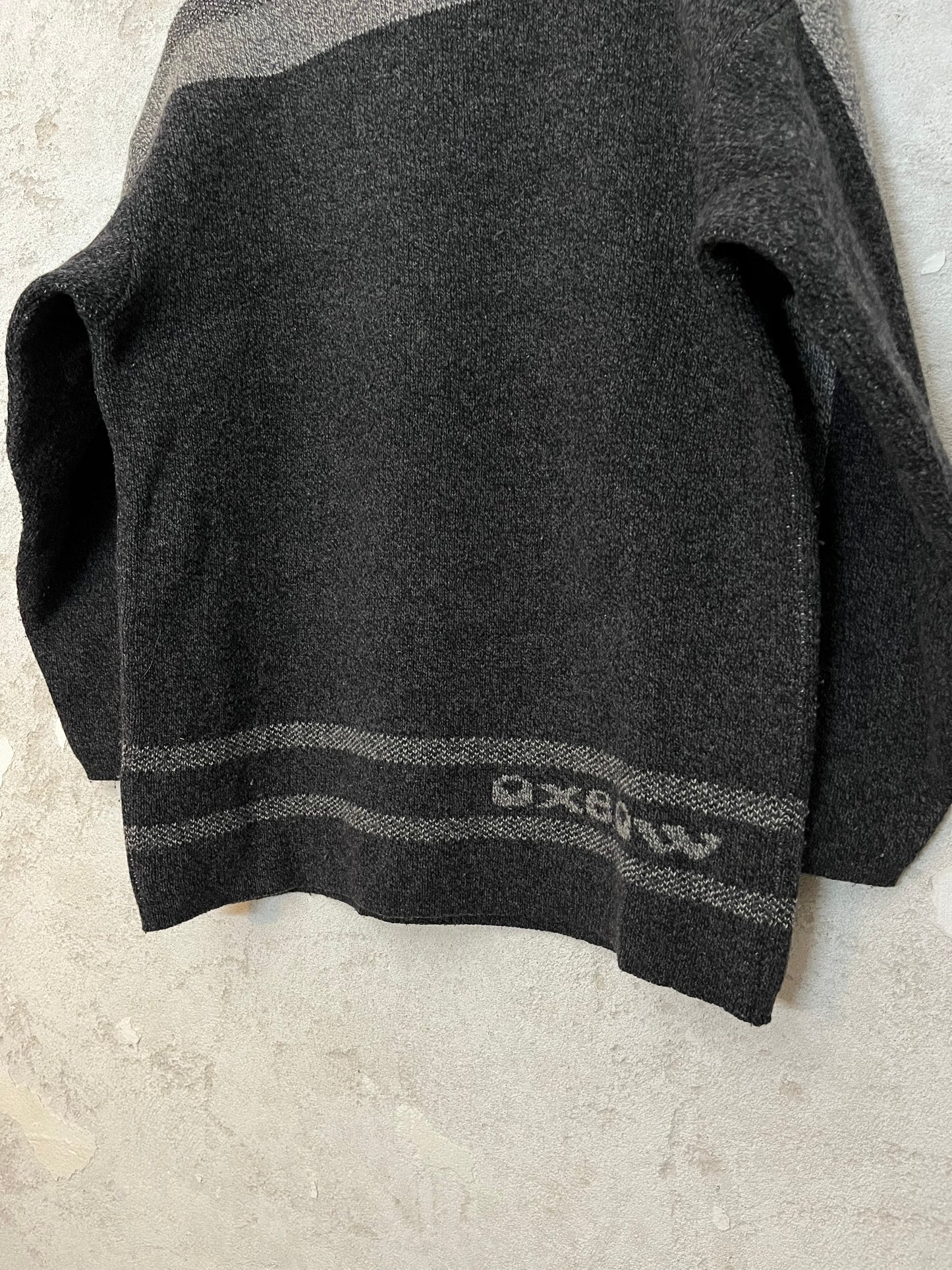 Oxbow vintage retro ski snowboard winter heavy knit sweater - M