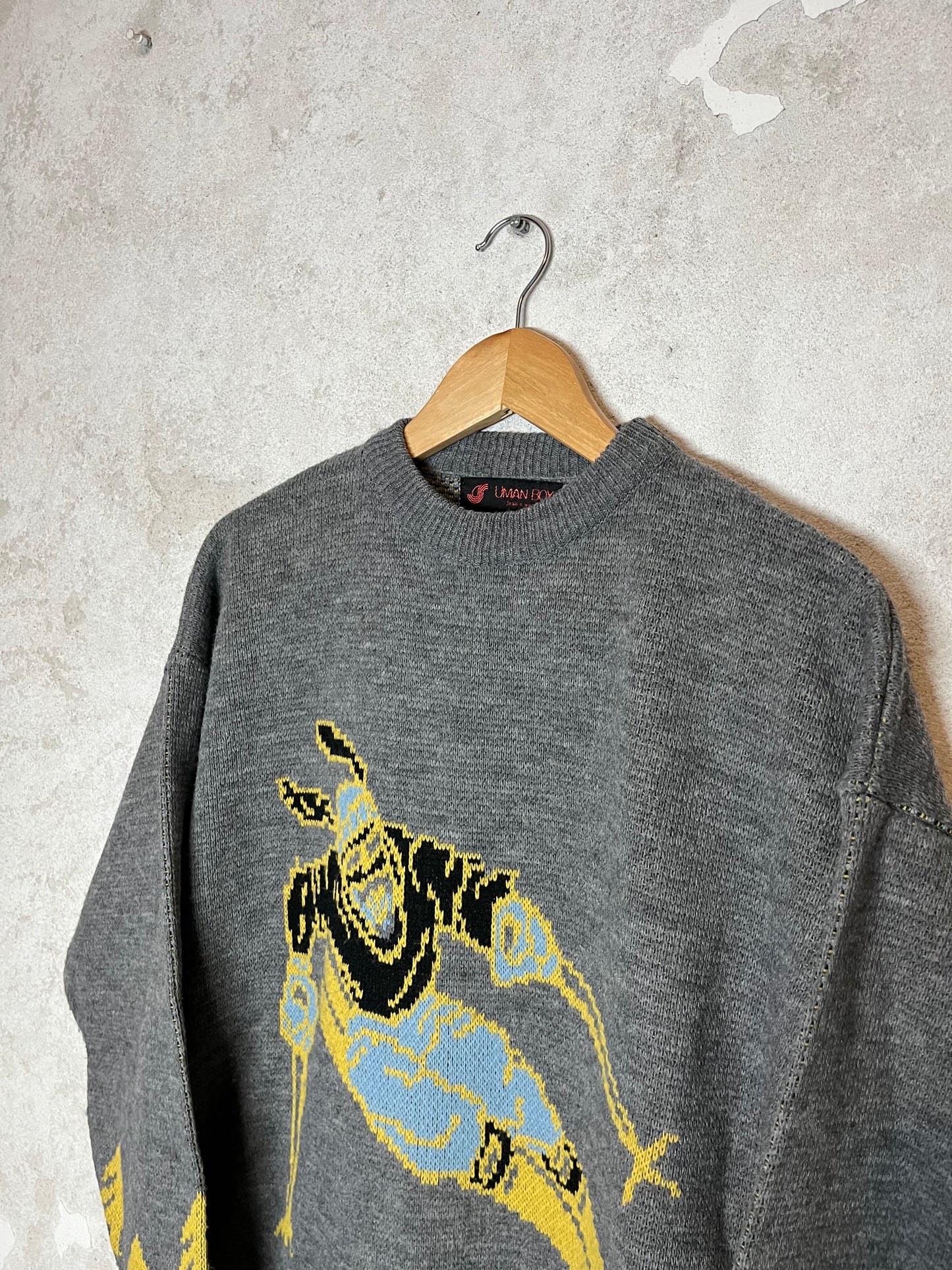 Vintage Ski Snowboarding knit sweater - M