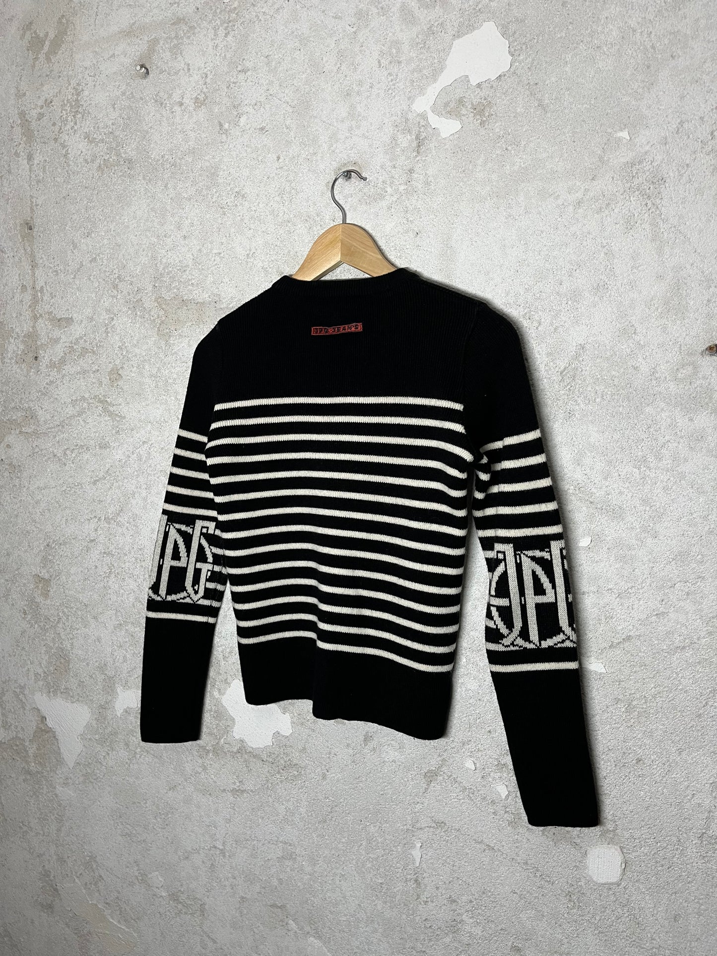 Jean Paul Gaultier striped knit sweater - M