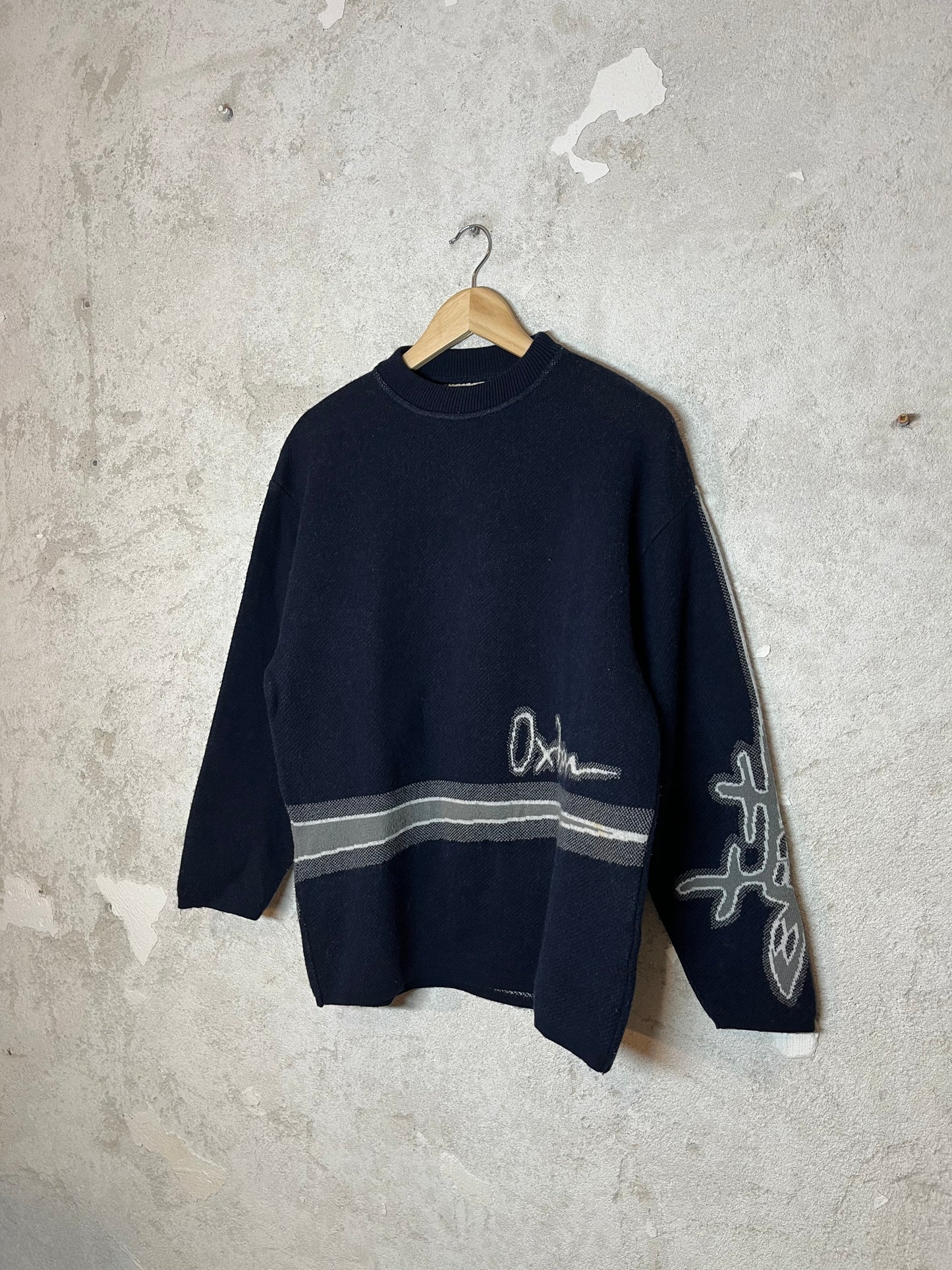 Oxbow vintage 90s heavy knit ski winter sweater - M