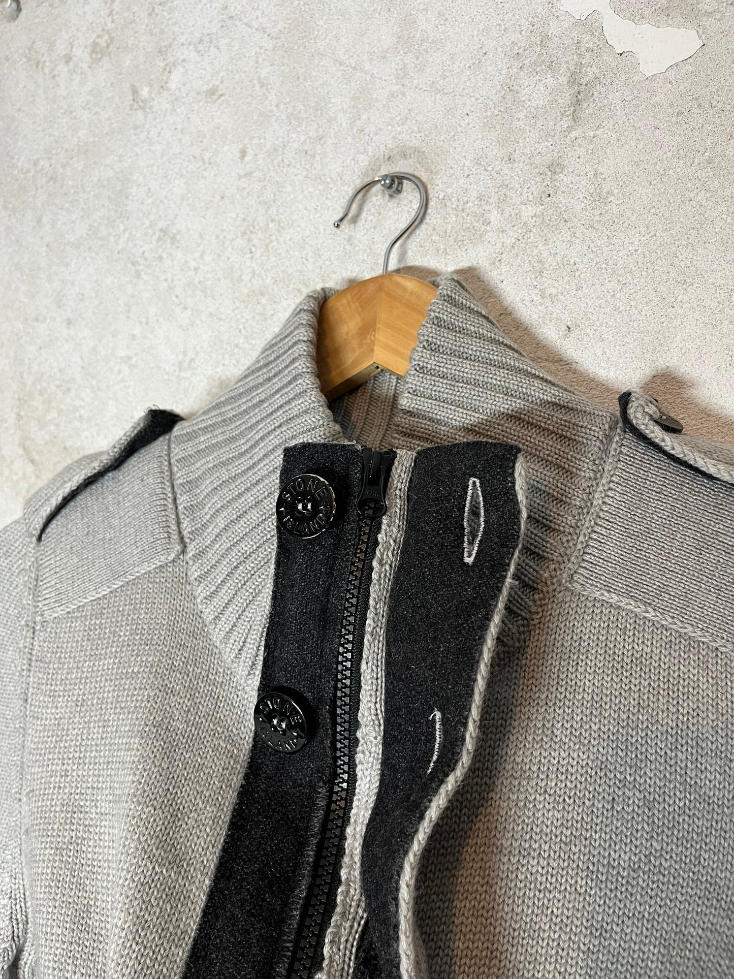 Stone Island knit sweater jacket - S