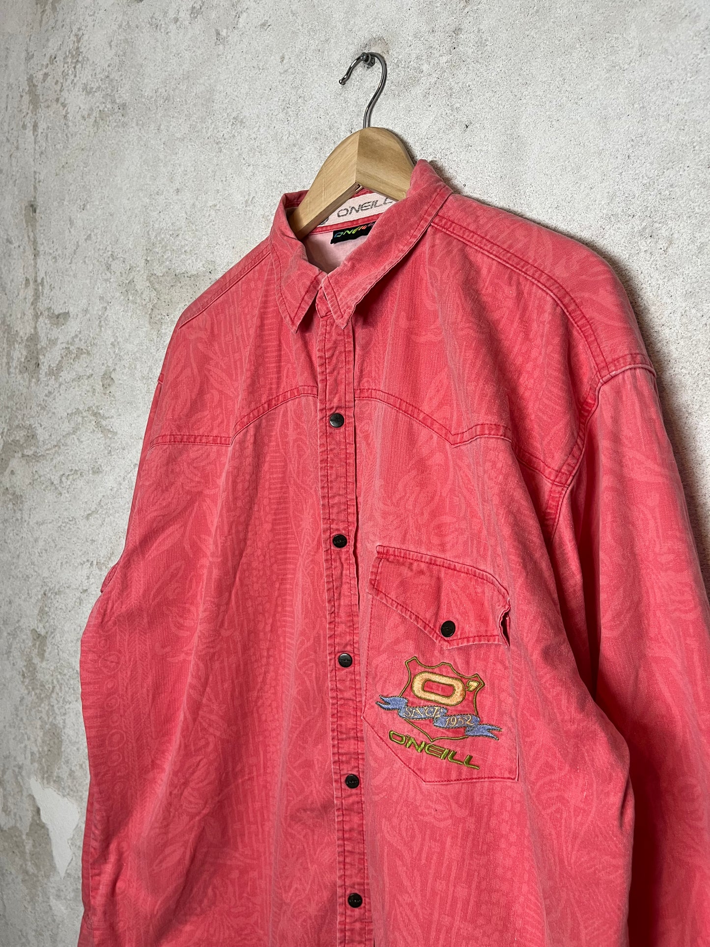 O’neill vintage denim embroidered overshirt- XL