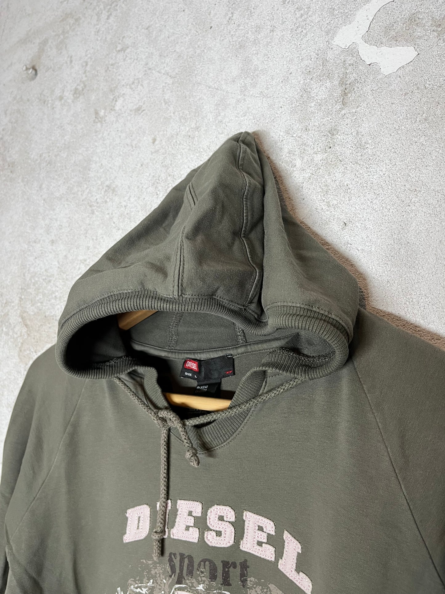 Diesel hoodie 2000s sweatshirt y2k - XXS