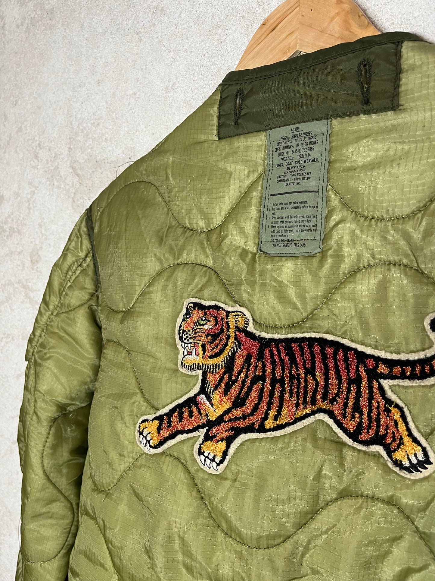 Maharishi vintage 2000s 90s retro upcycled liner tiger jacket 