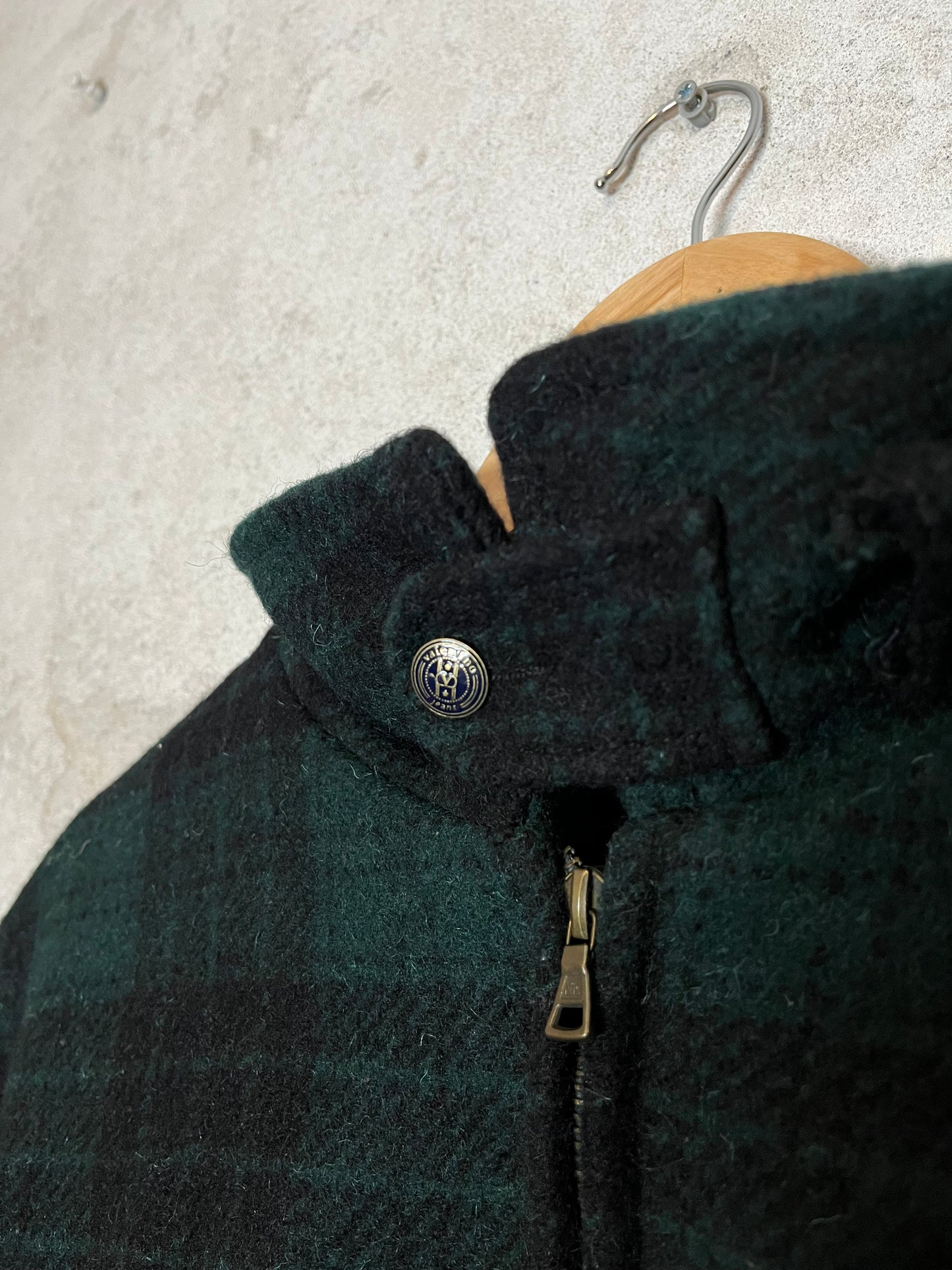 Valentino Wool checkered felt jacket - S