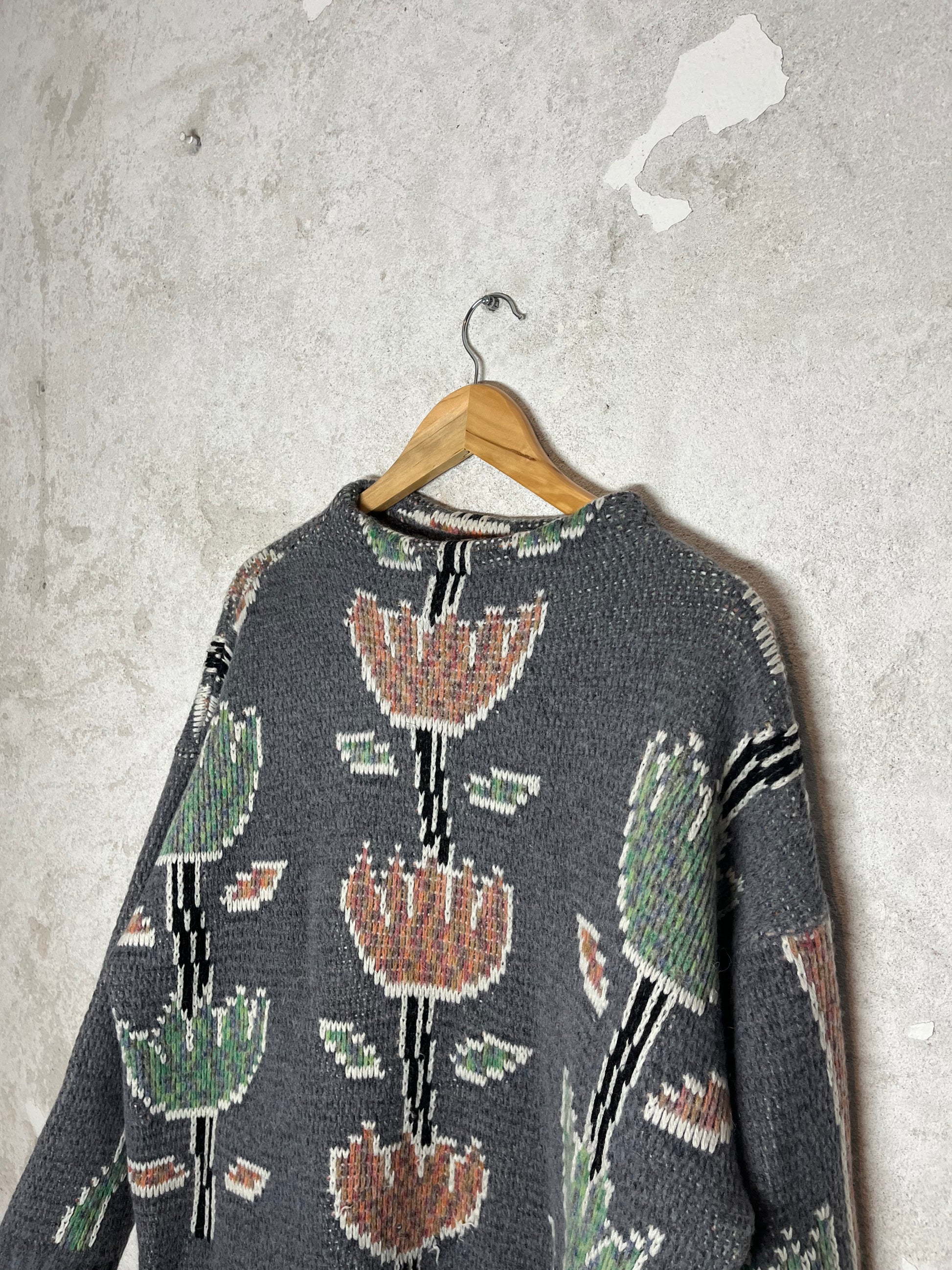 Oxbow vintage 90s heavy knit ski snowboard sweatshirt