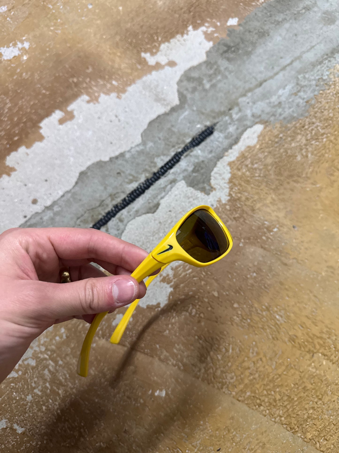 Vintage yellow Nike Rabid EV0603 703 sunglasses