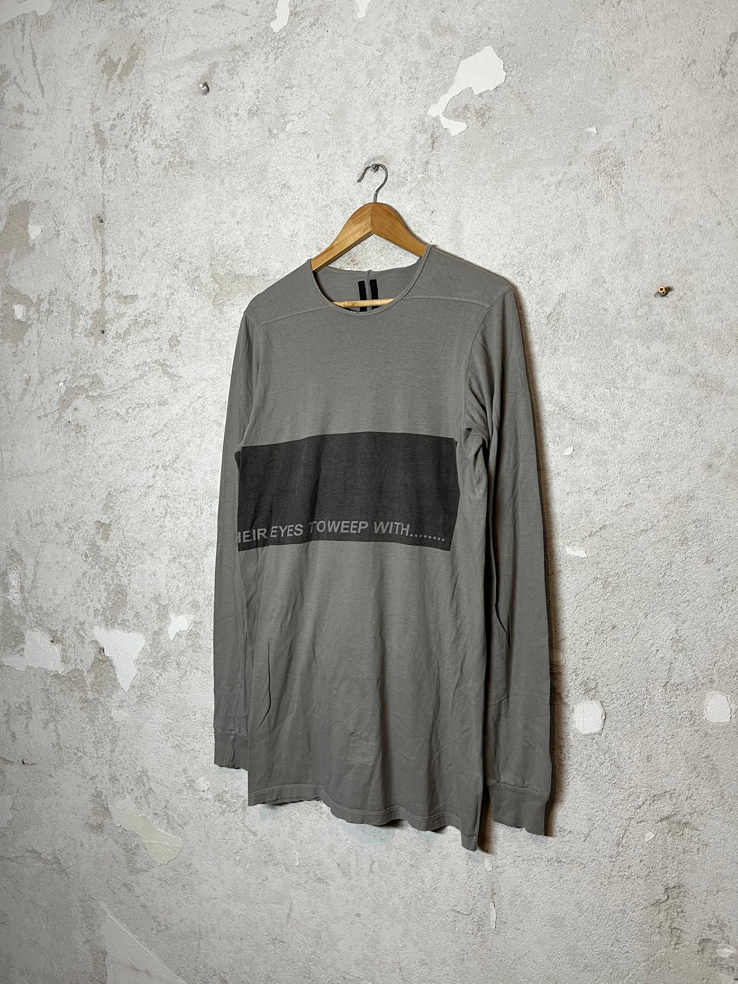 Rick Owens longsleeve tee shirt - L