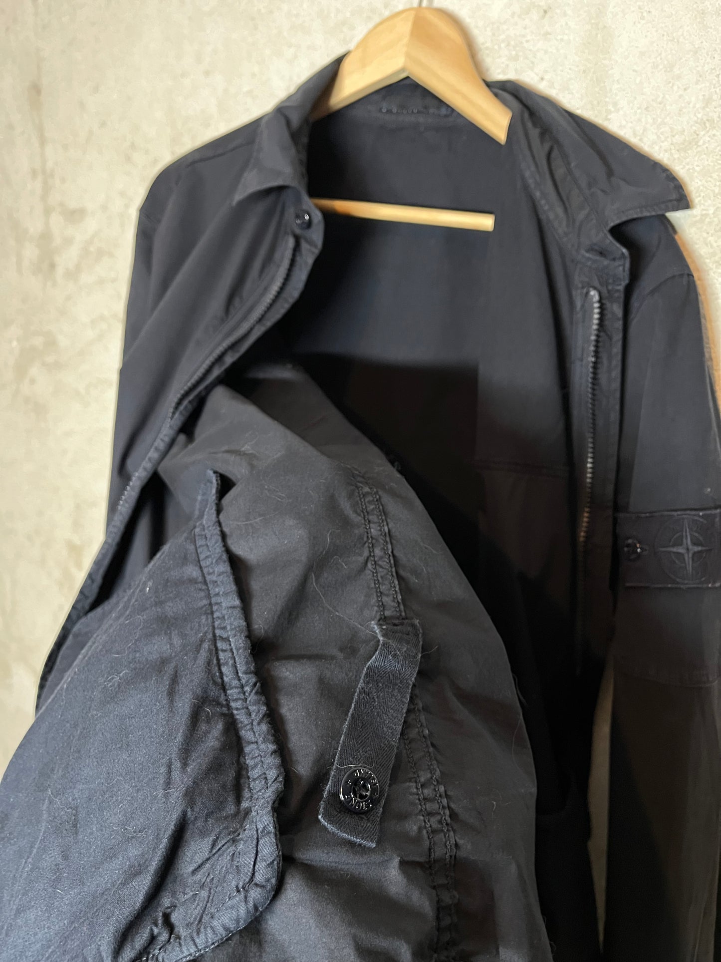 Stone Island Shadow Project overshirt with zipper - XL