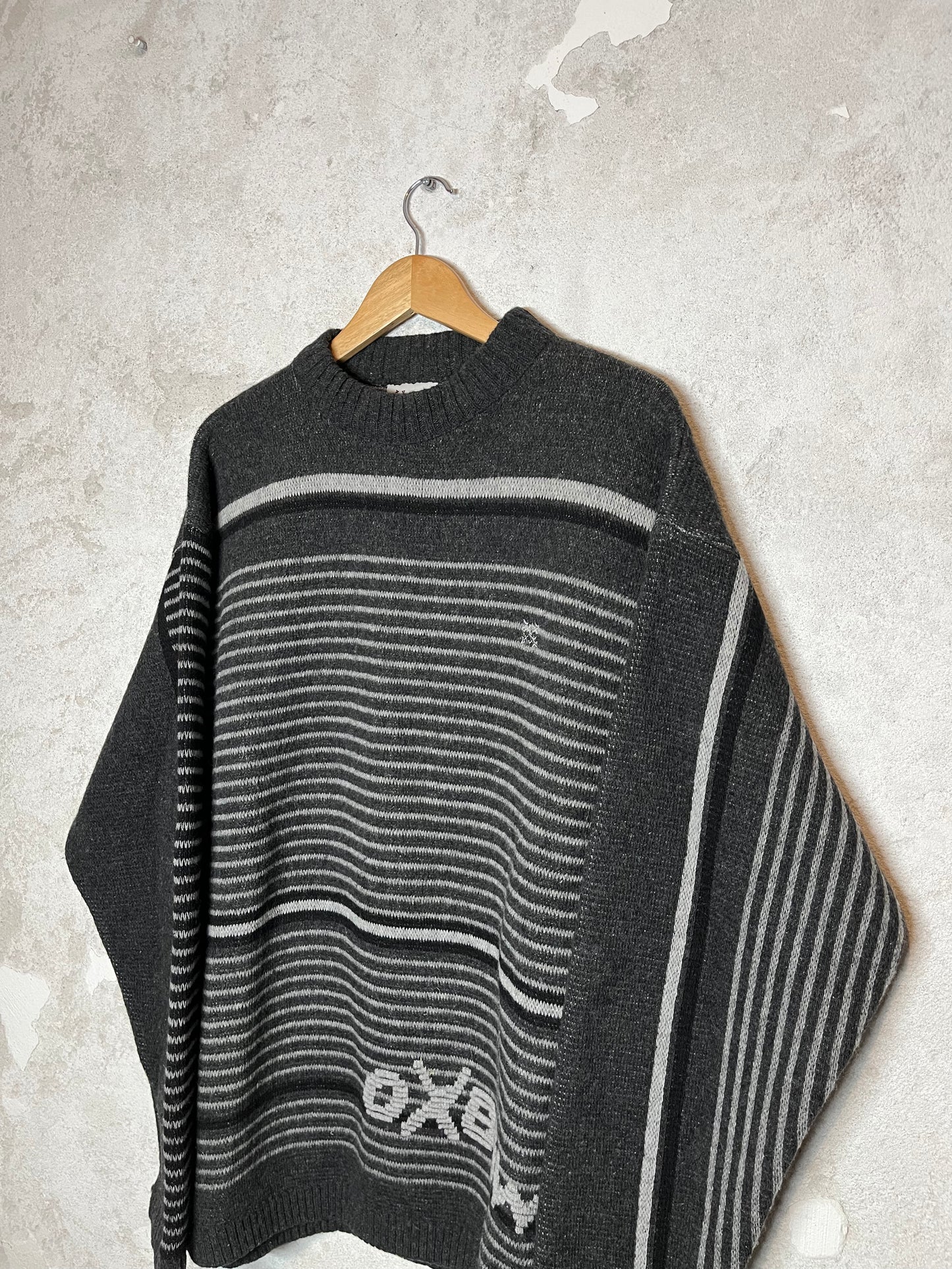 Oxbow heavy knit ski snowboard sweater - XL