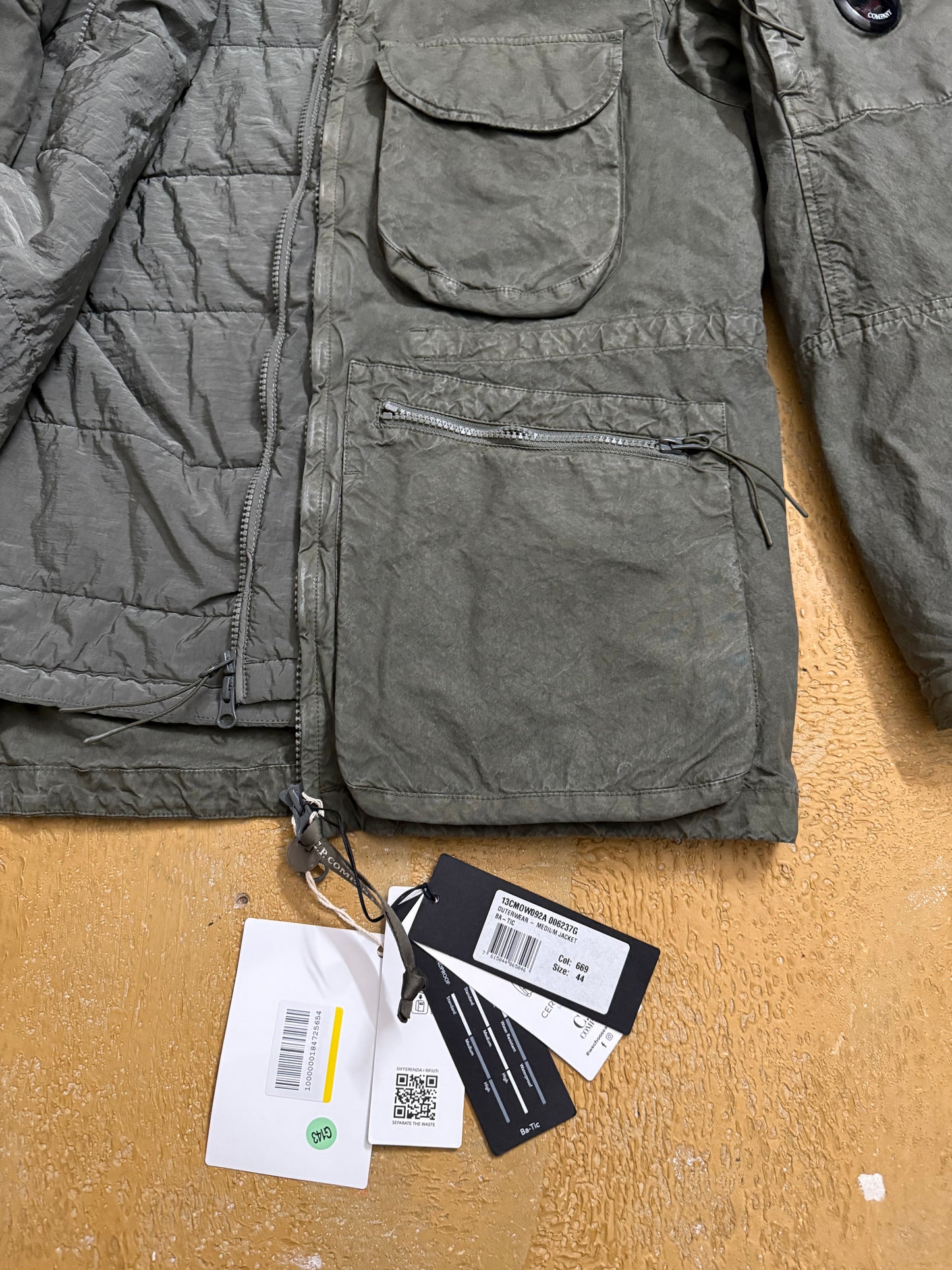 CP Company Ba-Tic Halley Stevensons waxed cotton 2-in-1 winter jacket - S