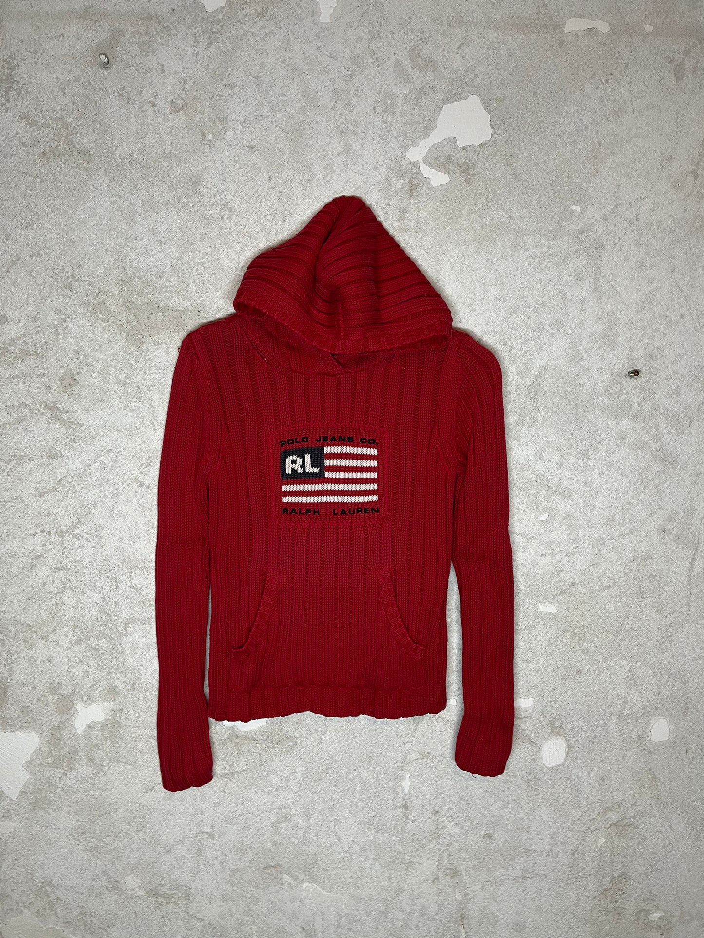 Ralph Lauren Polo Sport knitted USA flag hoodie - S