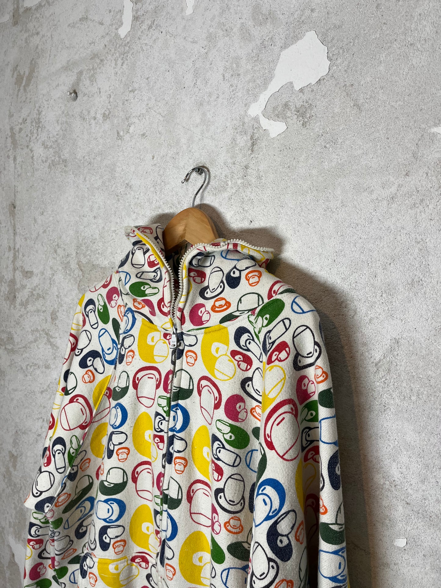 Bathing Ape Baby Milo Multicolor zip-up hoodie - M