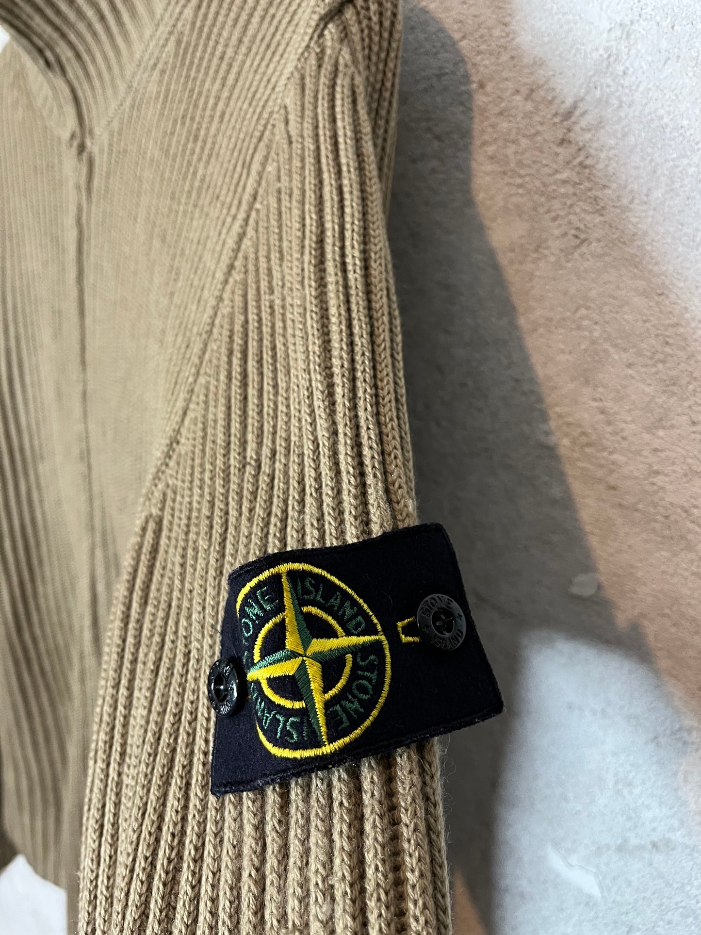 Stone Island vintage knit zip-up sweatshirt - L