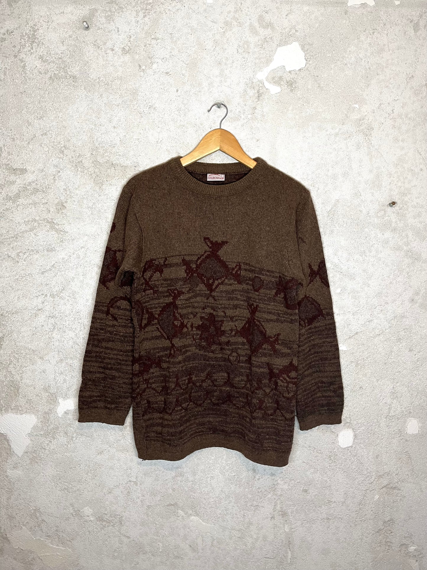 Oxbow vintage 90s heavy knit ski snowboard sweater