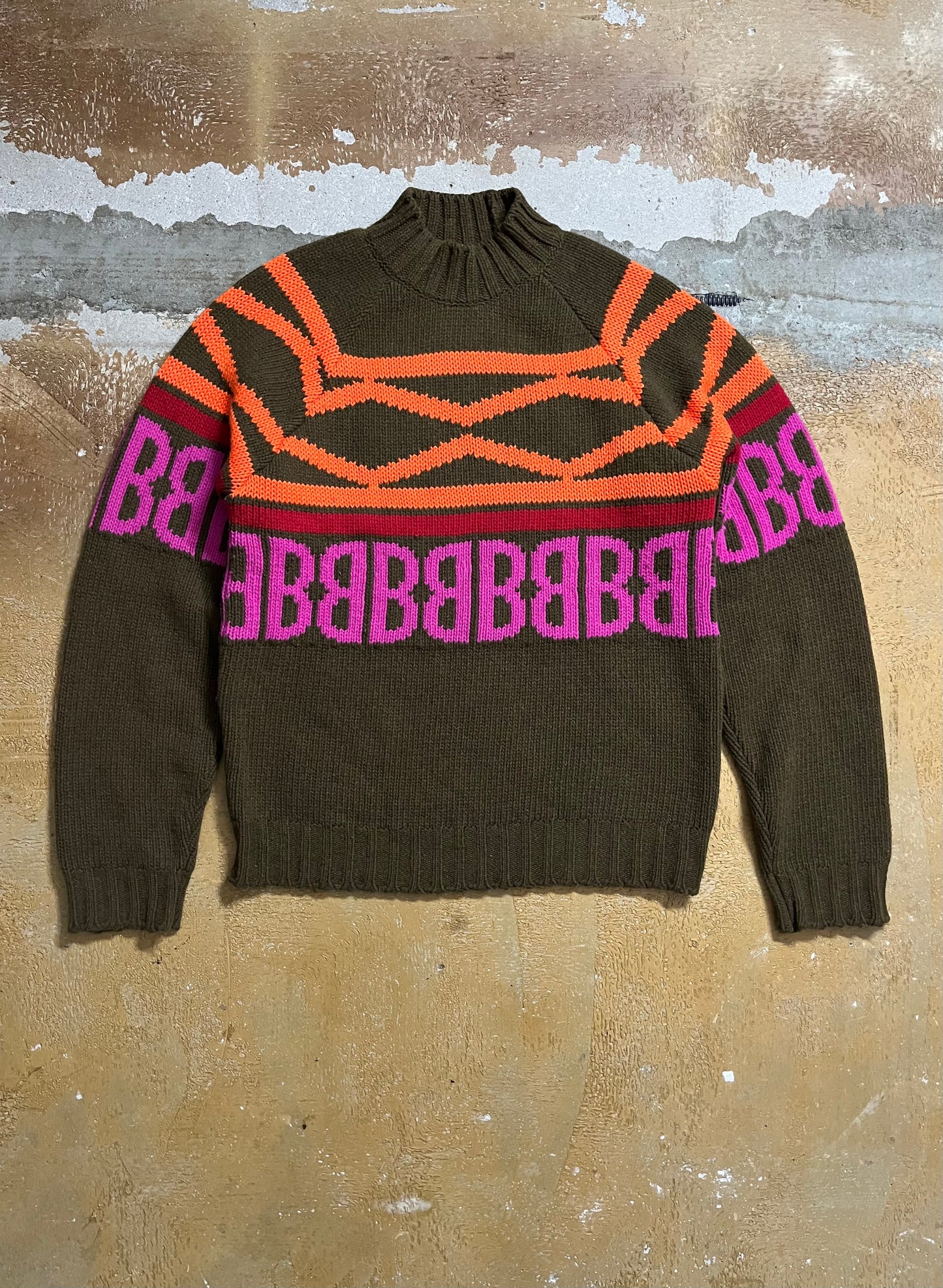 Dirk Bikkemberg vintage heavy knit wool sweater - L