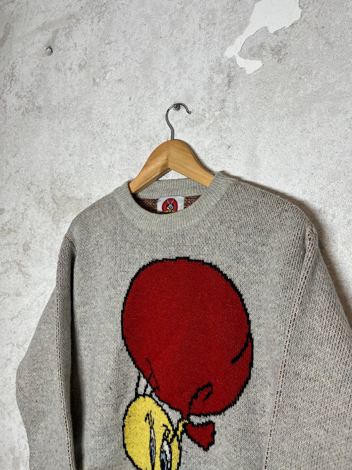 Looney Tunes Titi ski snowboard wool knit sweatshirt